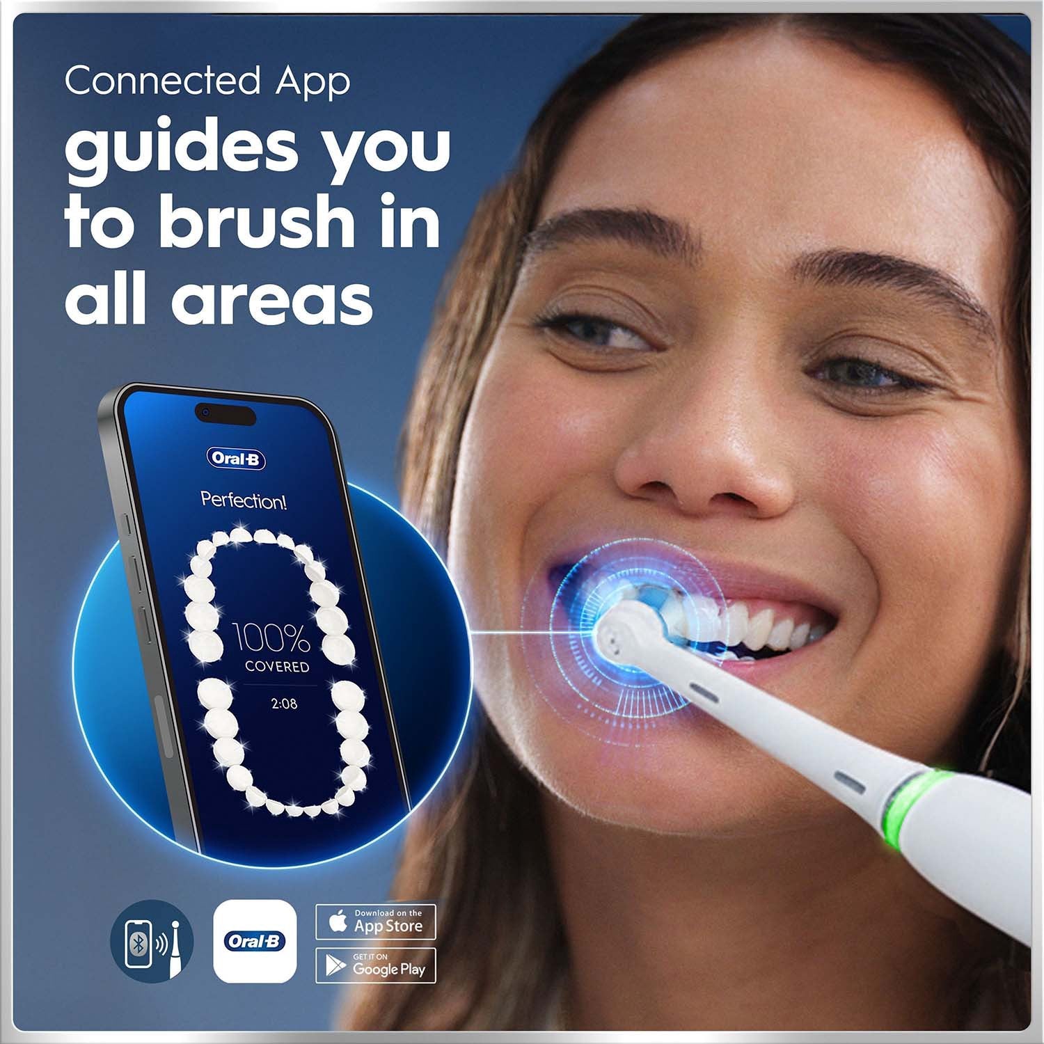 Electric Toothbrush with Extra Refill, White