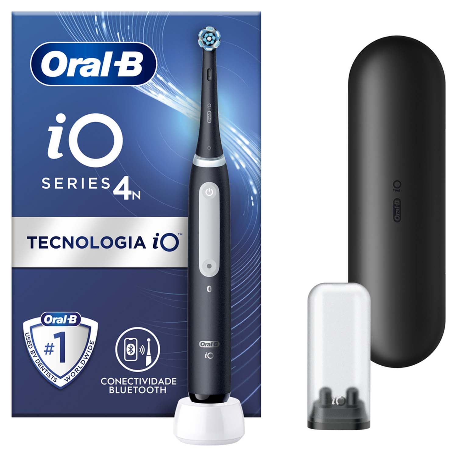 Electric Toothbrush with Smart Pressure Sensor, Black