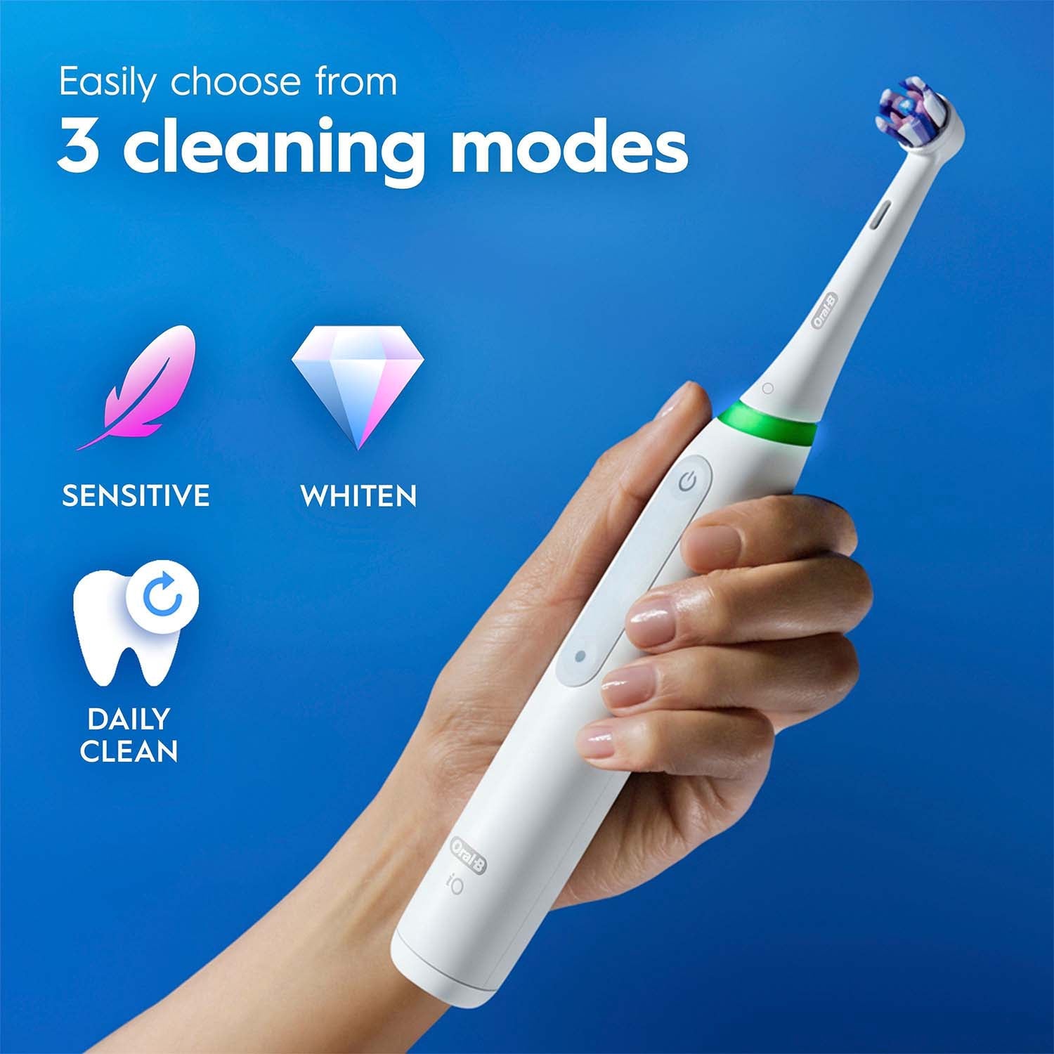 Electric Toothbrush with Whitening, 3 Modes, Pressure Sensor