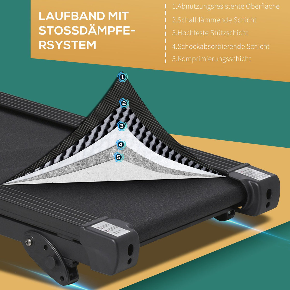 Electric Treadmill With Lcd Display, Usb & Mp3 Player, Foldable Fitness Machine, 1-14 Km/H, Steel, Black, 54X101X105Cm