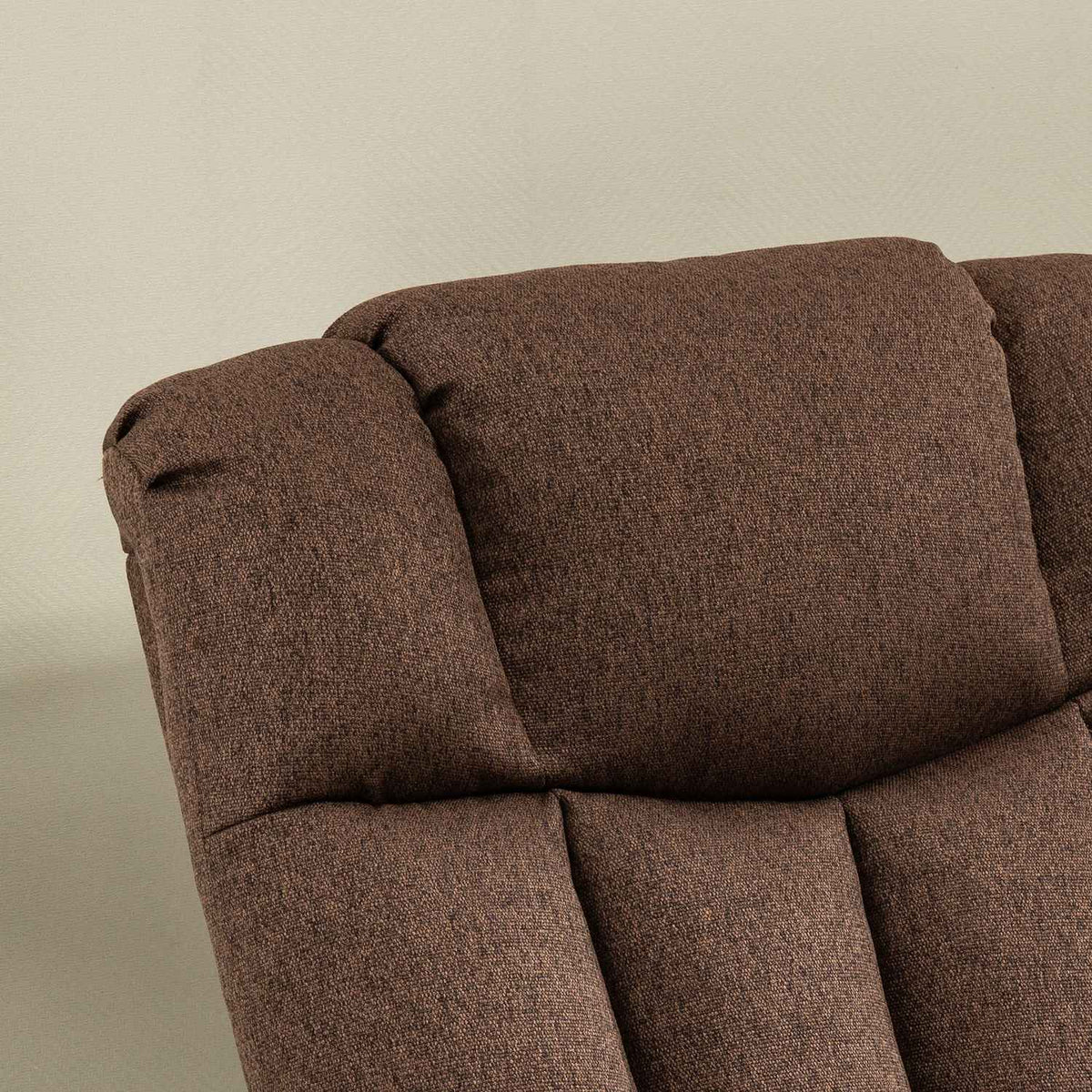 Electric Tv Chair With Stand Up Relax Chair With Remote Control With Power Cord 58W Brown Steel Polyester 92 X 95 X 107 Cm