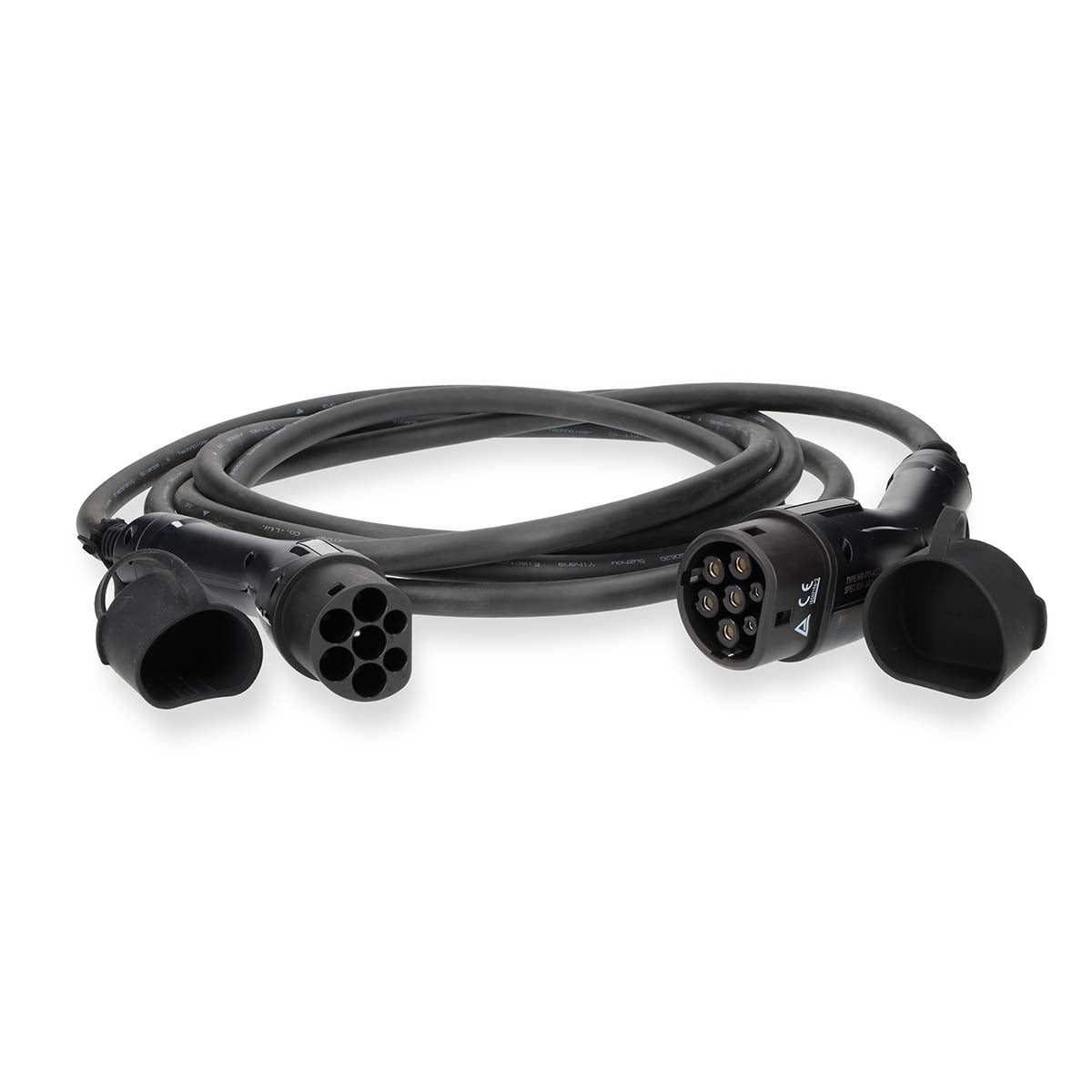 Electric Vehicle Cable | Cable Type 2 | 32 A | 22000 W | 3-Phases | 5.00 m | Black | Gift Box