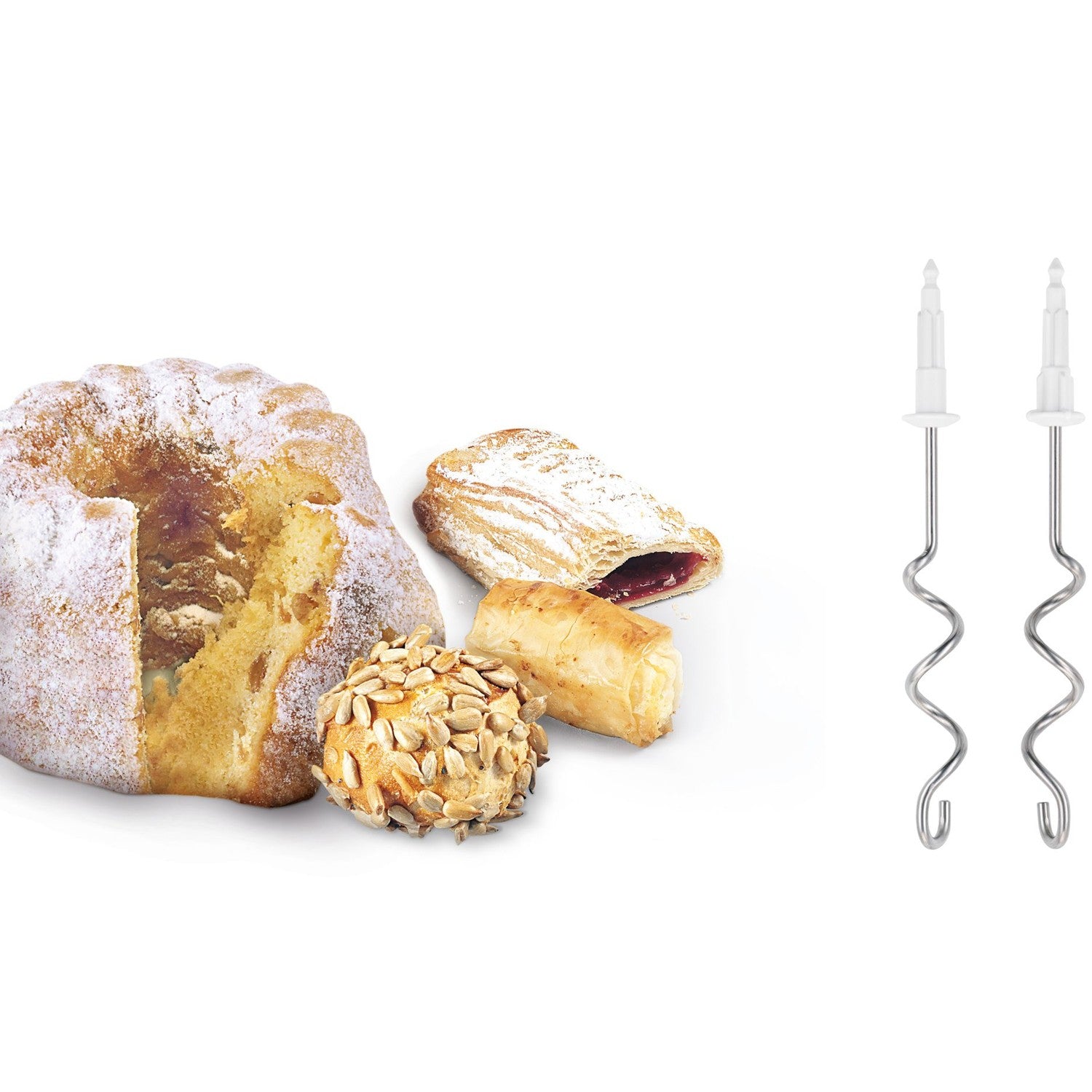 Electric cooker with bowl, 450W, White/Grey MFQ36460