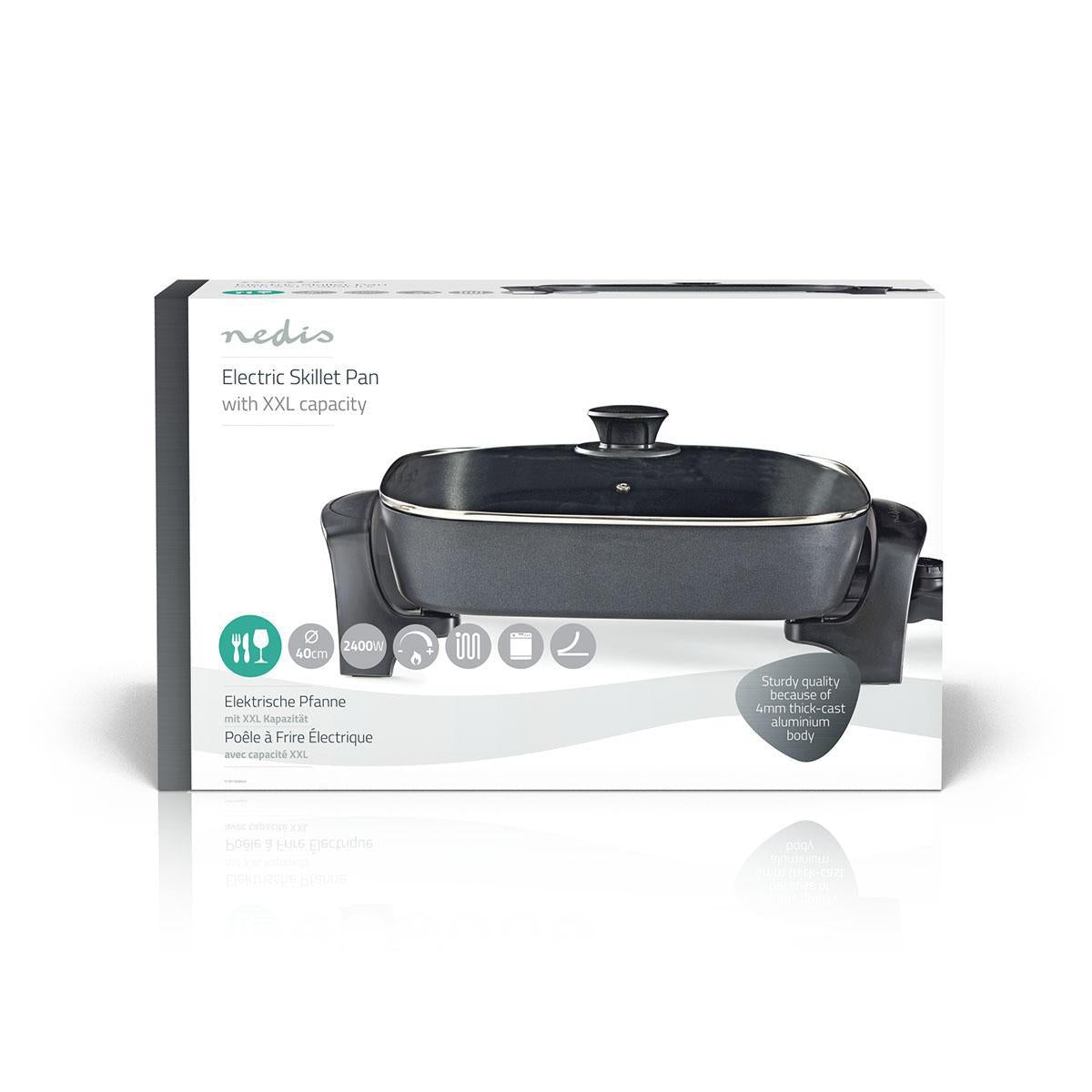 Electric frying pan | 40 cm | Thick, die-cast aluminum housing