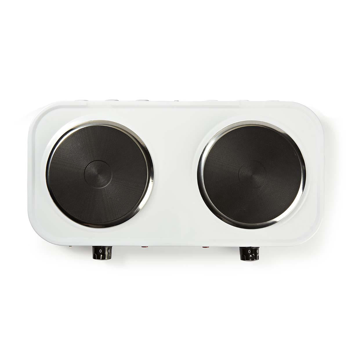 Electric hob | Cooking zones: 2 | 2000 W | Overheat Protection | White