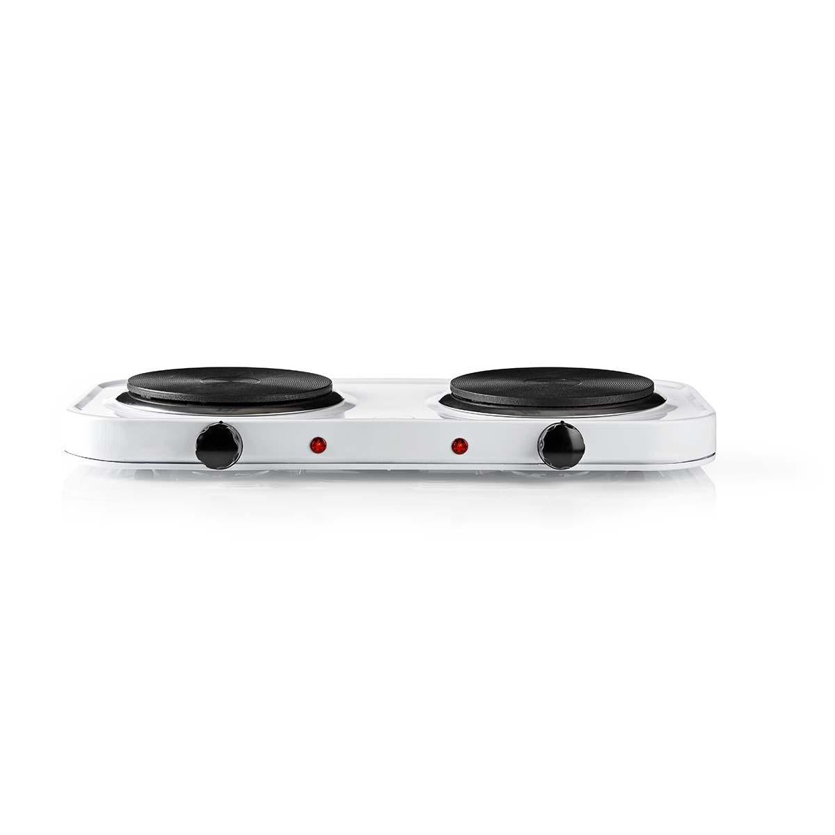 Electric hob | Cooking zones: 2 | 2000 W | Overheat Protection | White