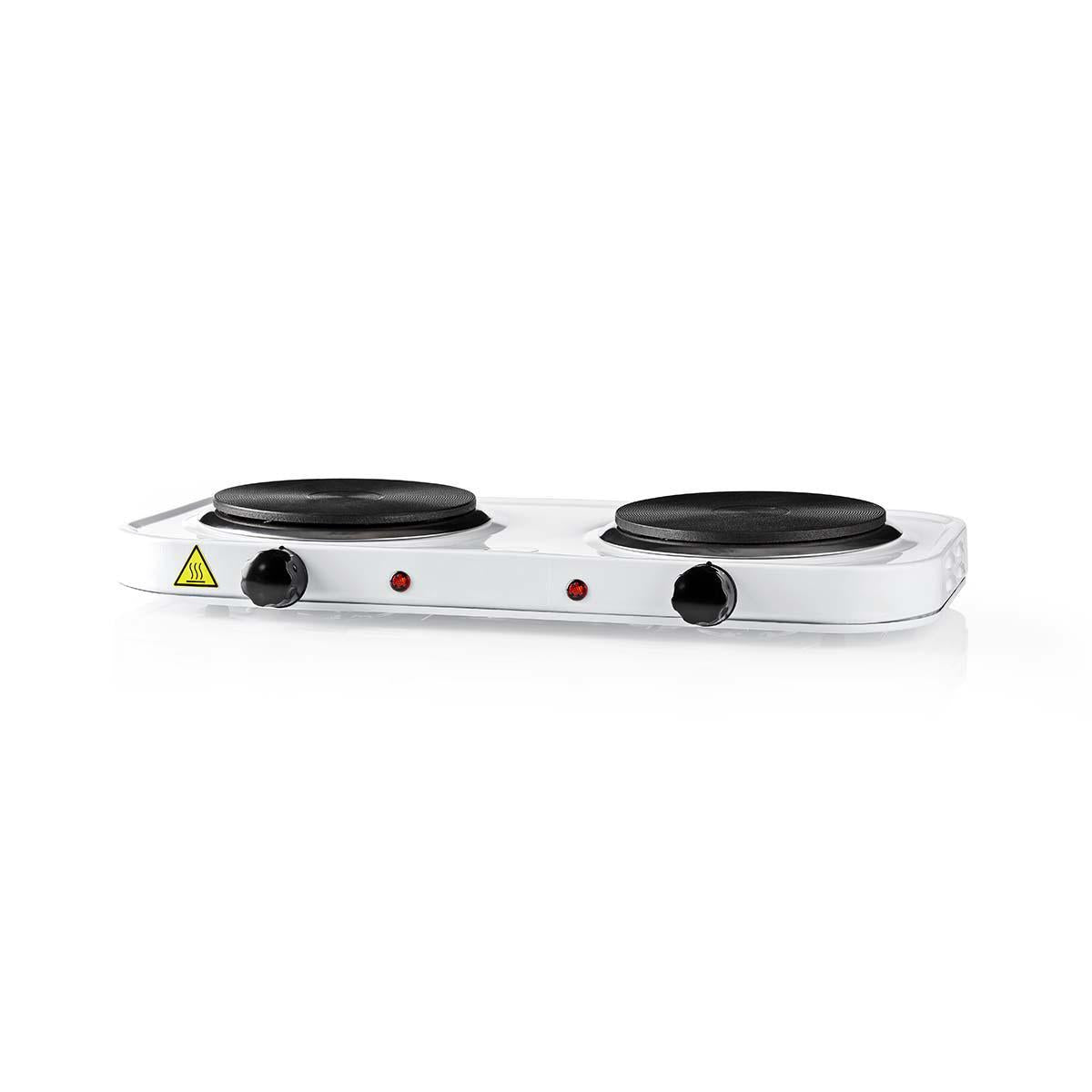 Electric hob | Cooking zones: 2 | 2000 W | Overheat Protection | White