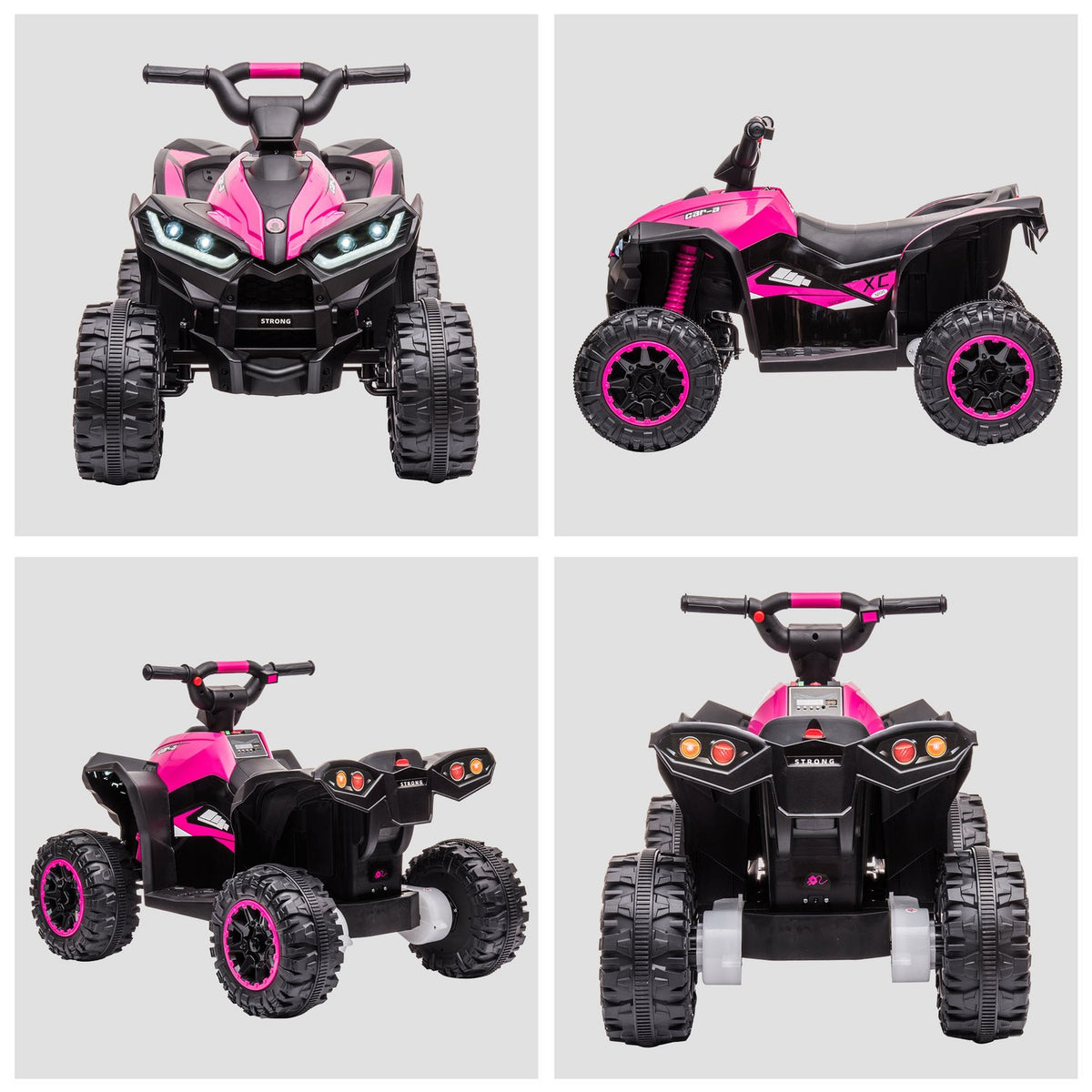 Electric quad, children's quad with USB port, children's motorcycle with MP3 music player, headlight, children's vehicle for children 3-5 years
