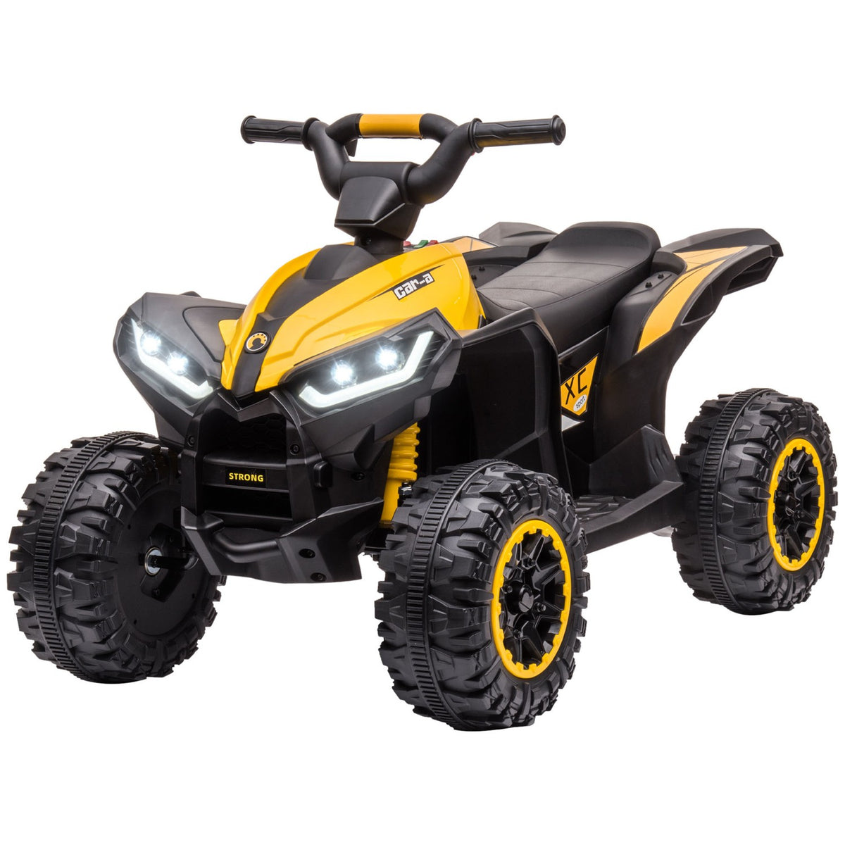 Electric quad for children, children's quad with forward, reverse function, USB port, MP3 music player, children's vehicle with 2 motors