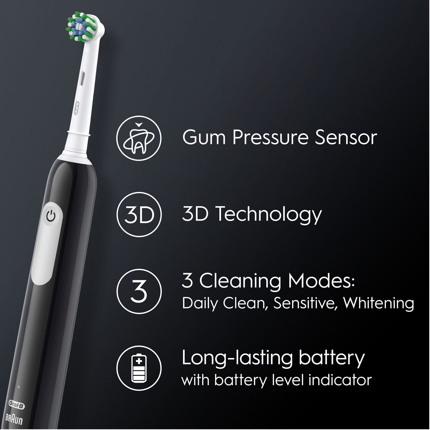 Electric toothbrush Pro1 Black + Extra Refill
