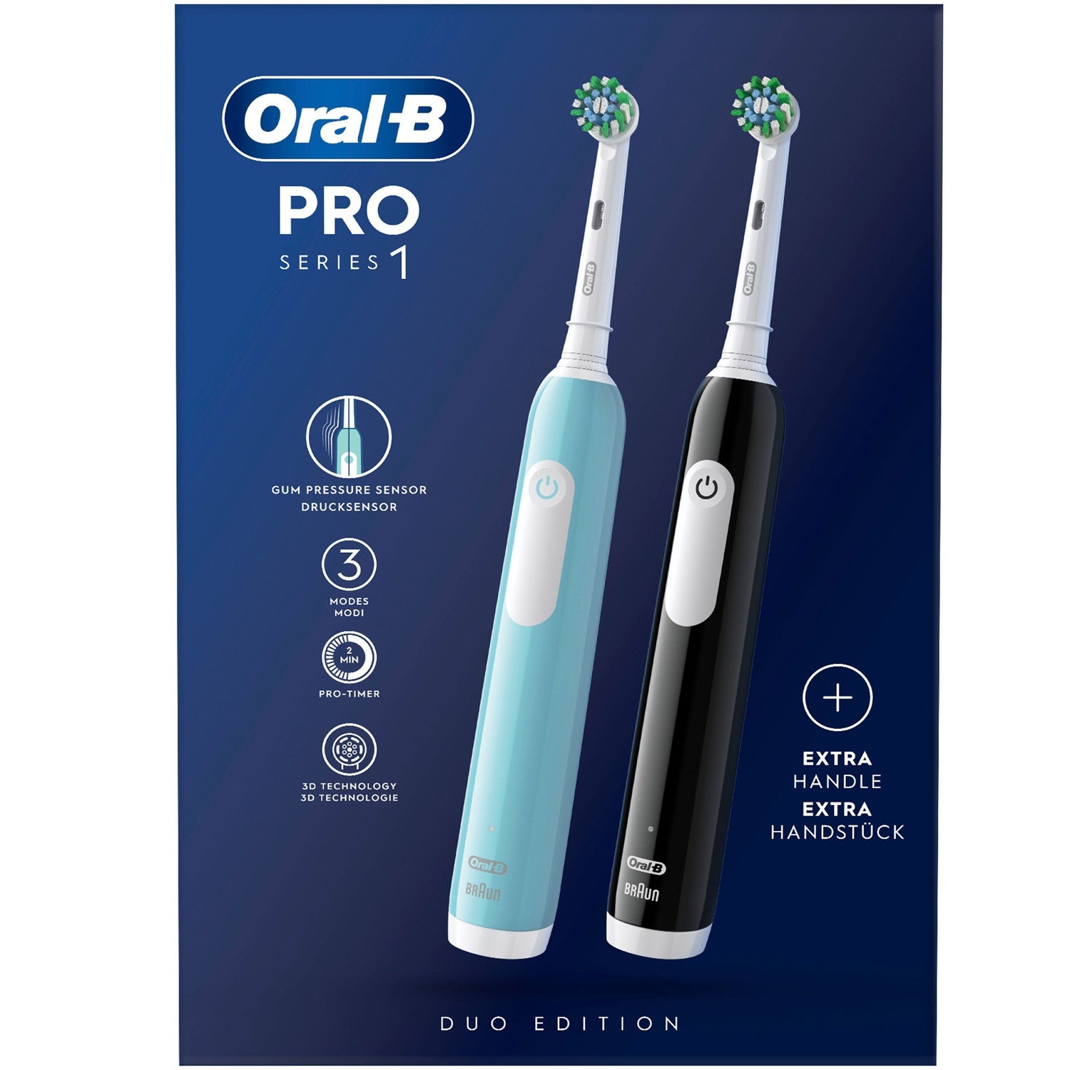 Electric toothbrush Pro1 Duo Black / Turquoise