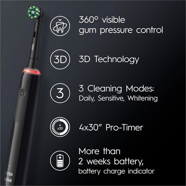 Electric toothbrush Pro 3 3000 CA Black Edition