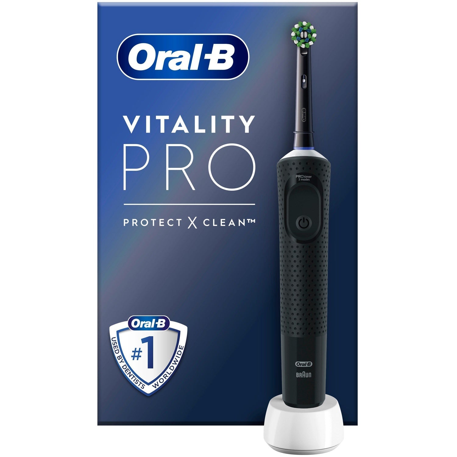 Electric toothbrush Vitality Pro Black CA HBOX