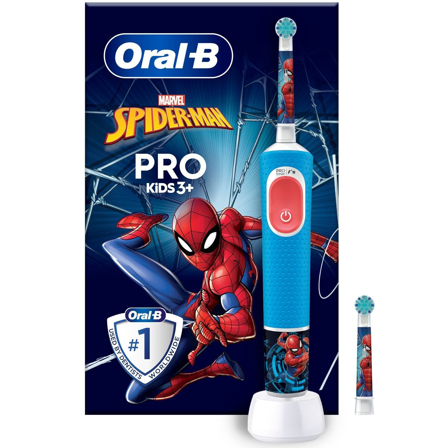 Electric toothbrush Vitality Pro Kids Spiderman + Extra Refill