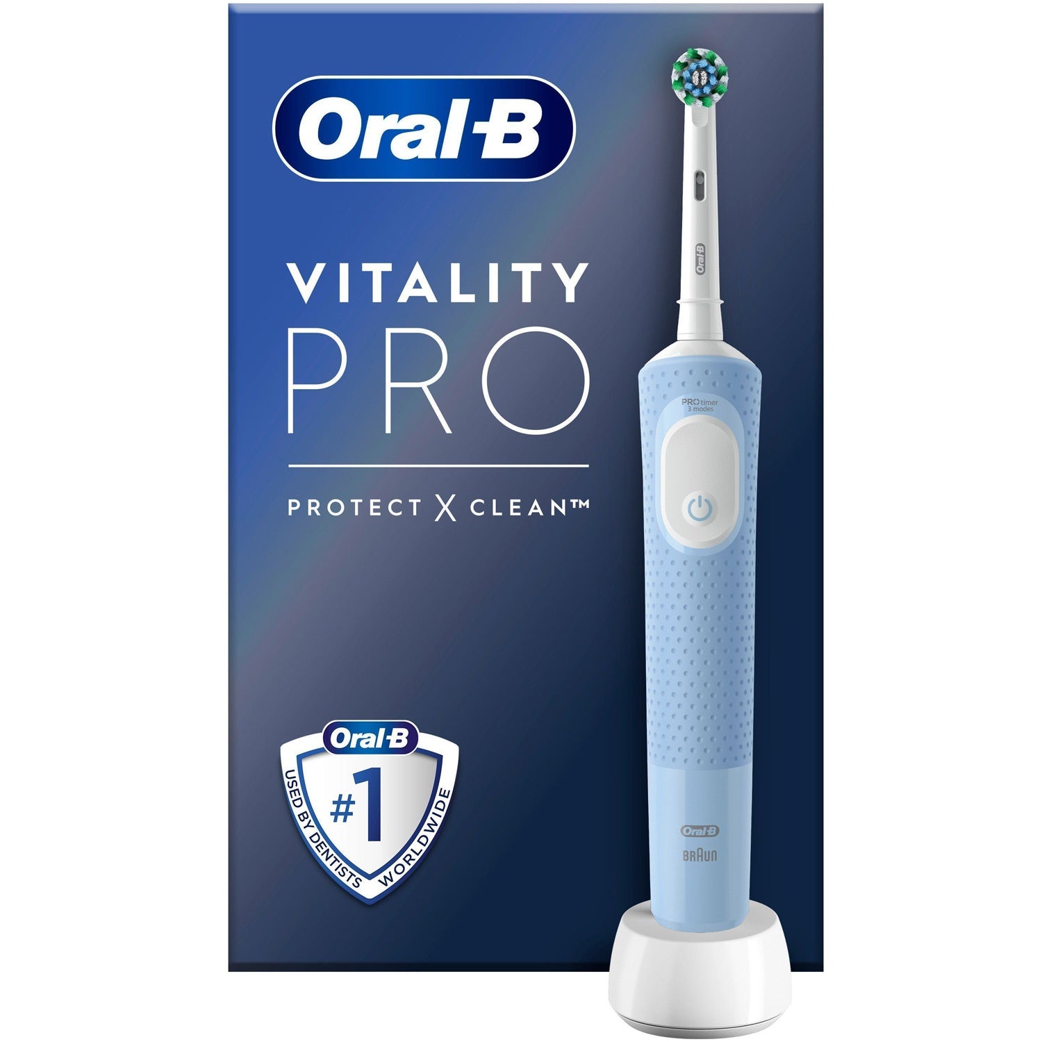 Electric toothbrush Vitality Pro Vapor Blue CA HBOX
