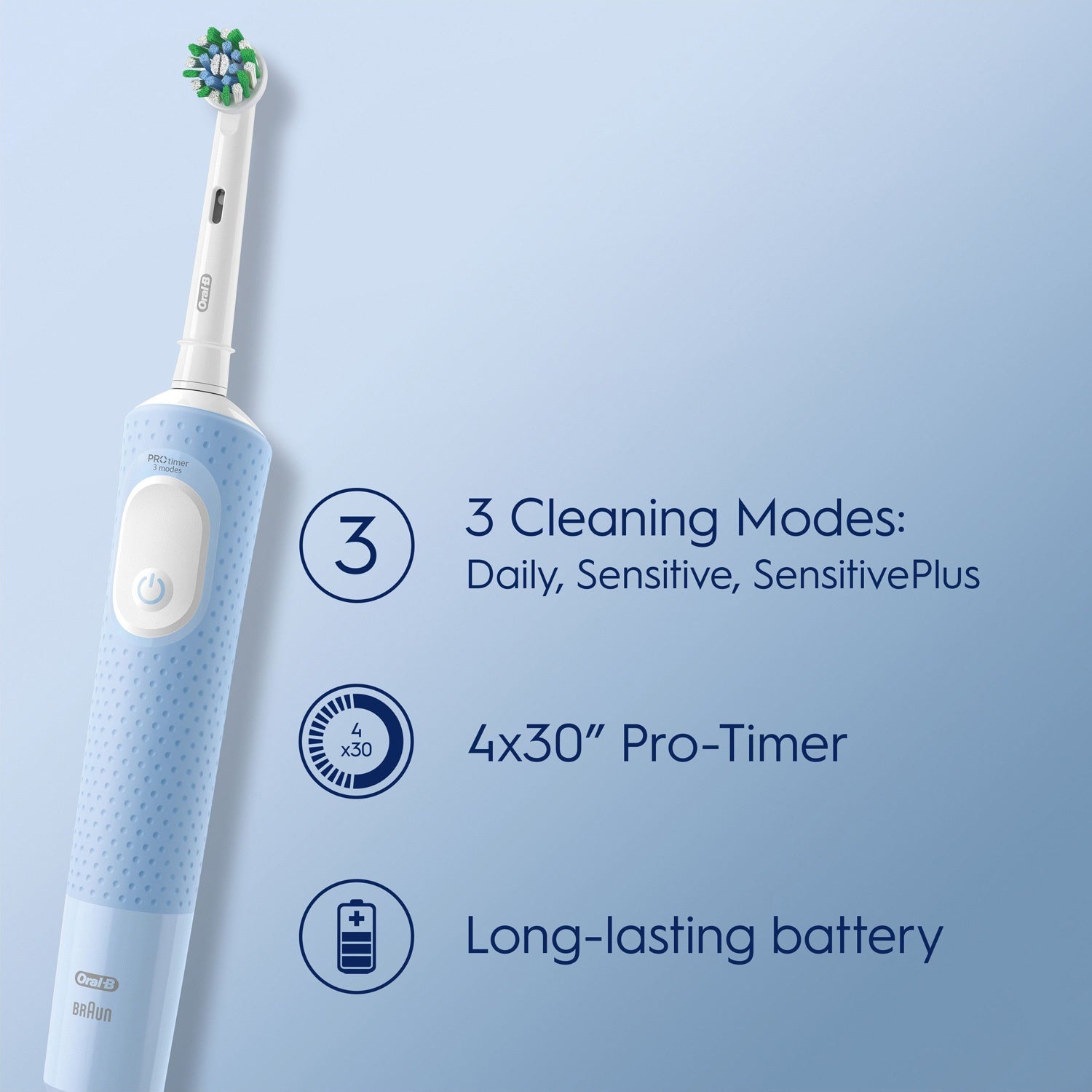 Electric toothbrush Vitality Pro Vapor Blue CA HBOX