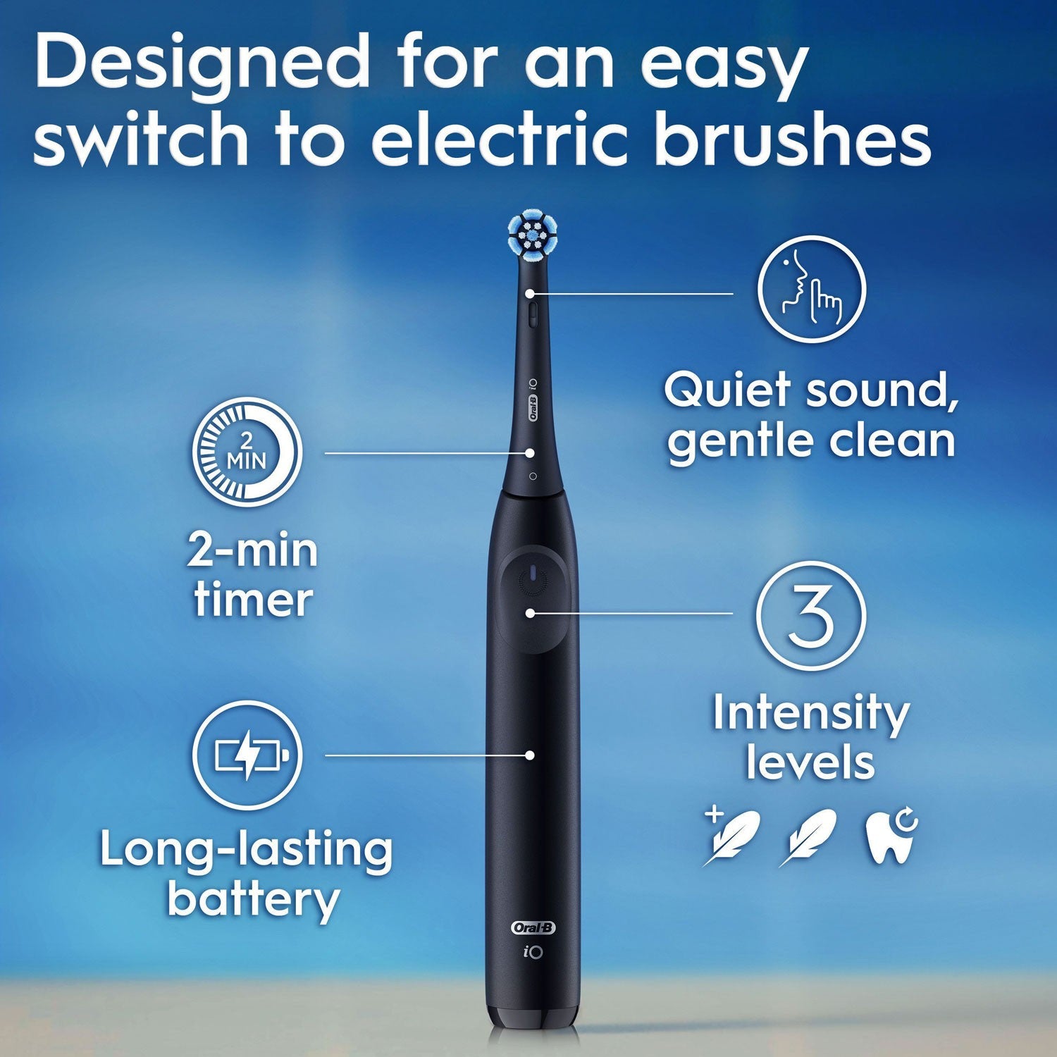 Electric toothbrush iO2 Series Duo Night Black / Forest Green