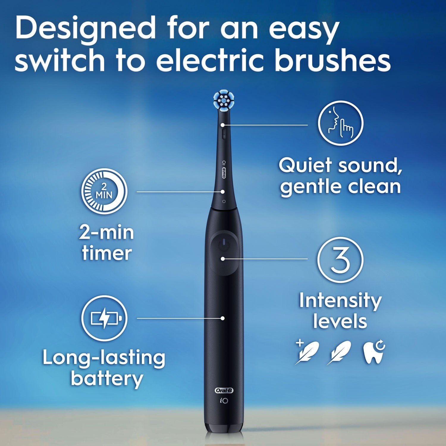 Electric toothbrush iO Simply Easy Clean Night Black