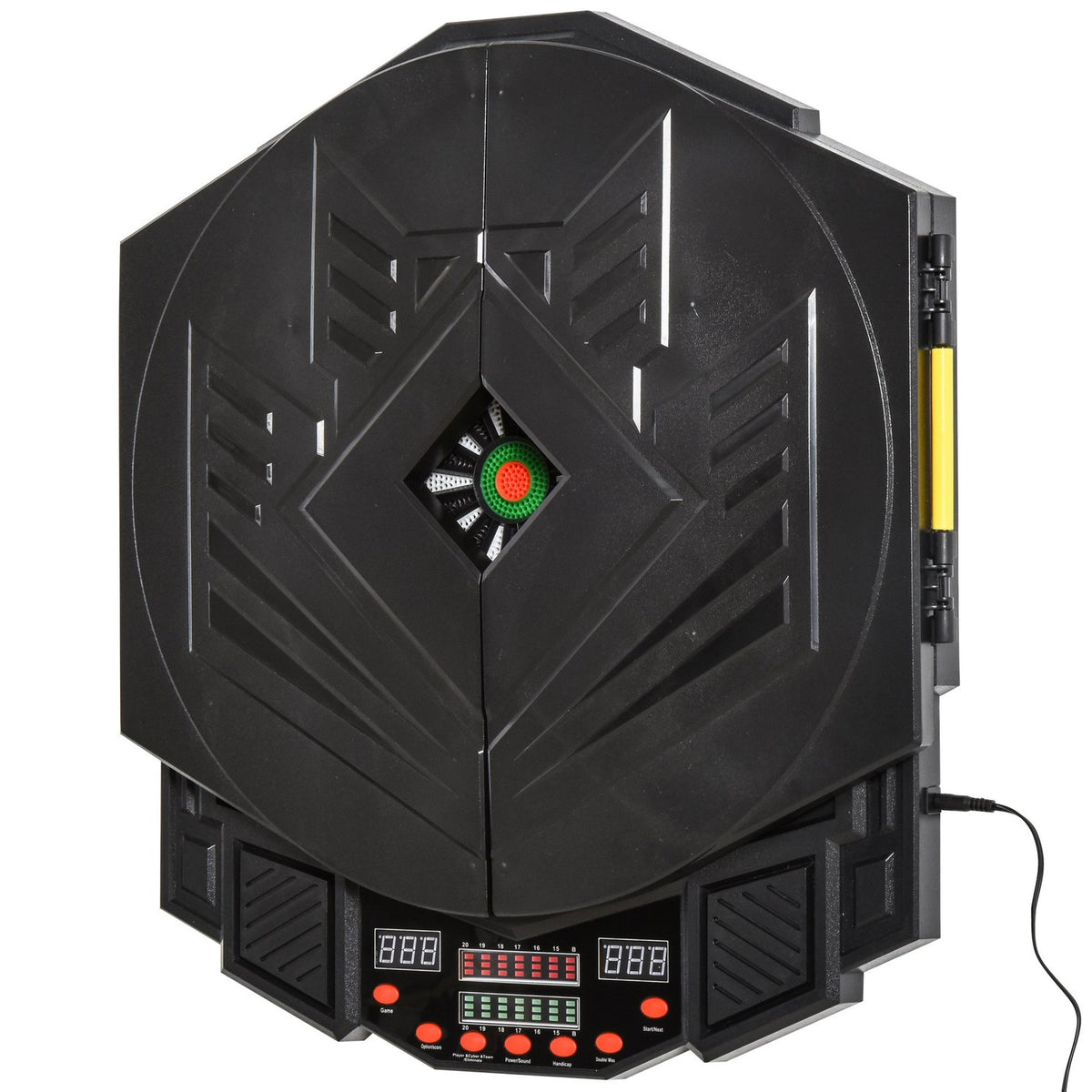Electronic Dartboard Dartboard With Door Incl. 4 Led 216 Games 12 Arrows Up To 8 Players Abs + Pp 49 X 54.6 X 5.5 Cm