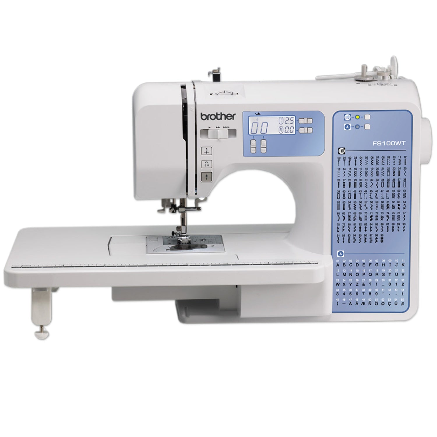 Electronic Sewing Machine, 100 Stitches, LCD Display, Free Arm