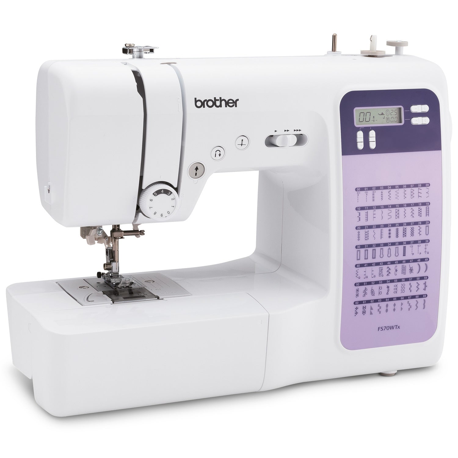 Electronic Sewing Machine, 70 Stitches, LCD Display