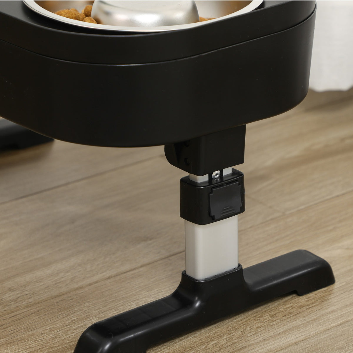 Elevated Feeding Station Adjustable Feeding Bowl, Stainless Steel Dog Bowl, 2 Bowls With Stand