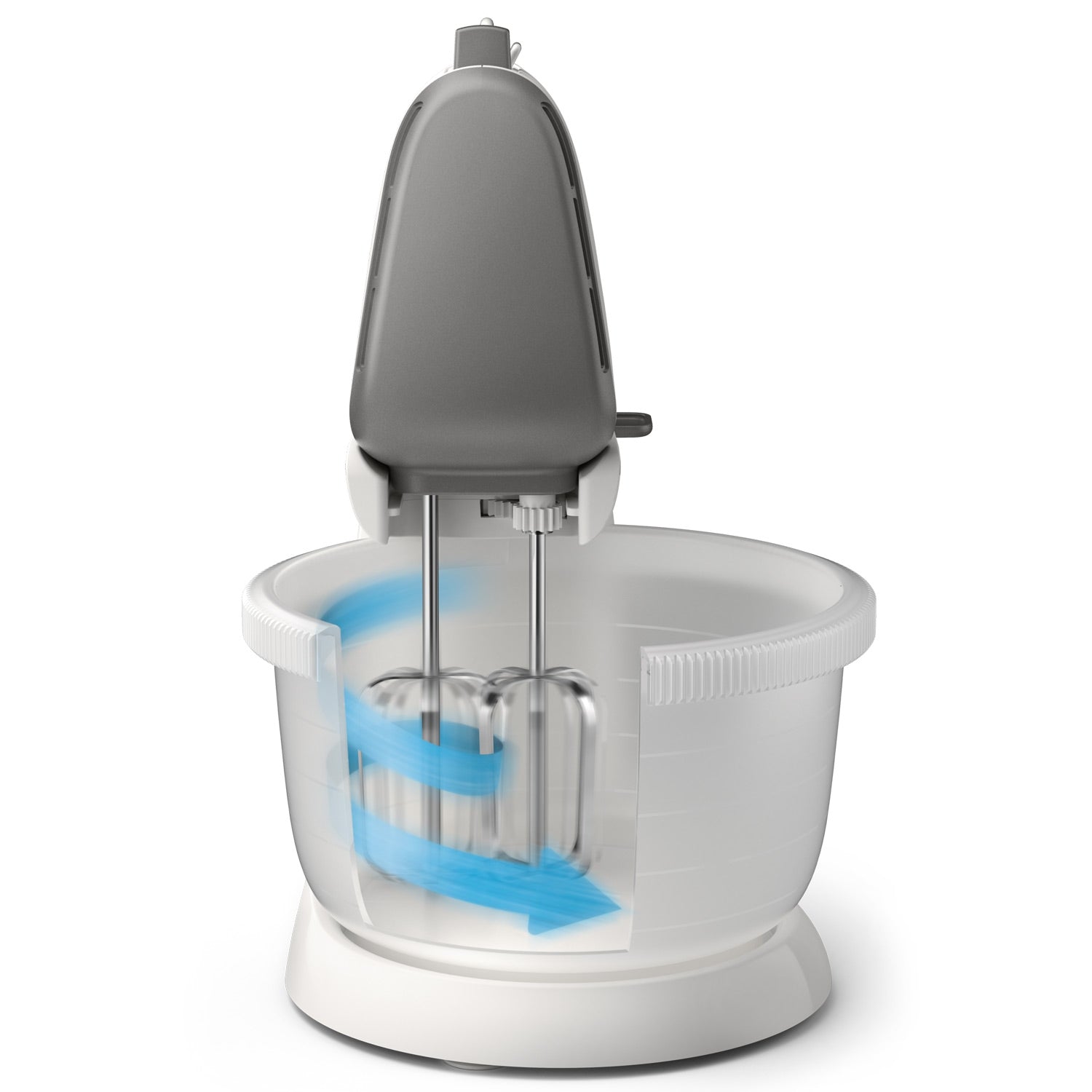 Elvisp m. Bowl HR3745 450W 5 Speeds & Turbo