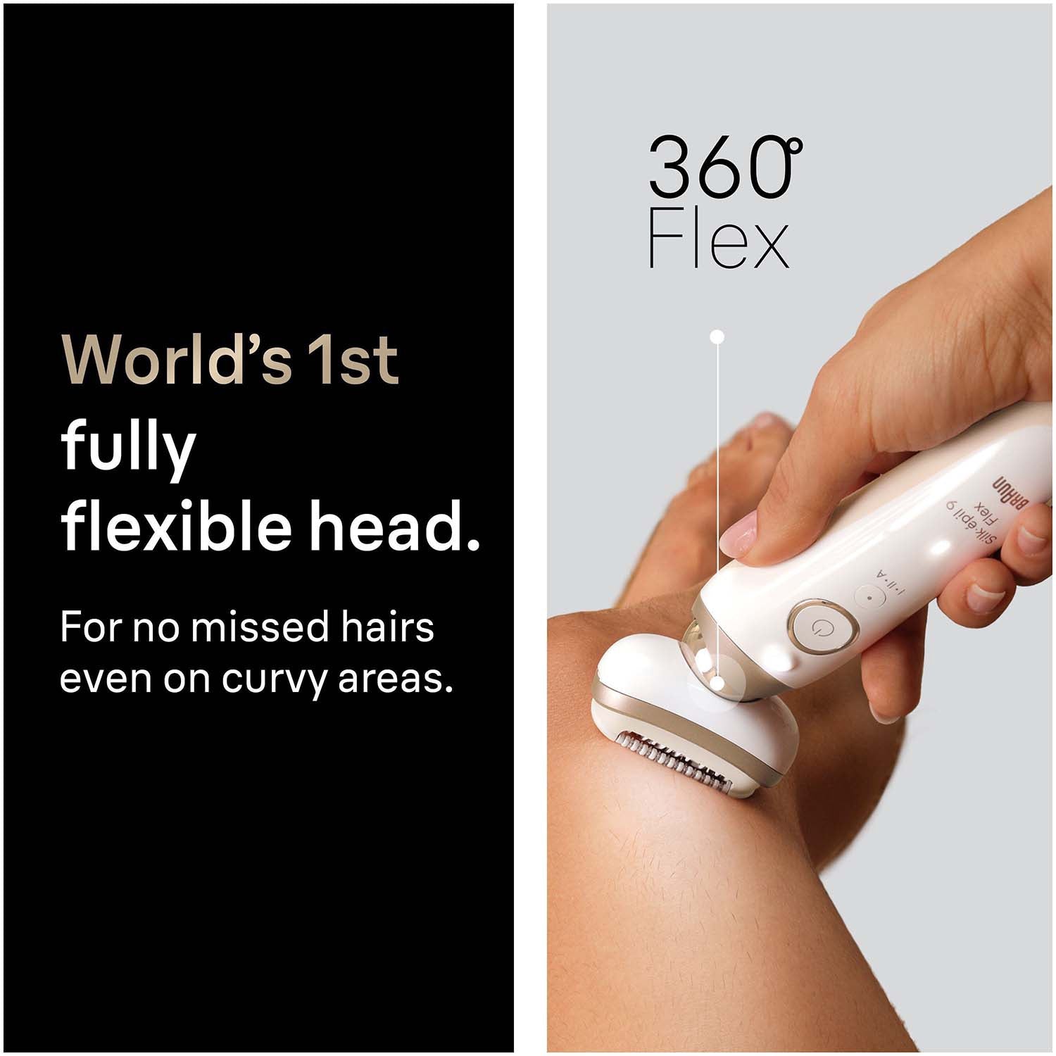 Epilator Wet & Dry, Long-Lasting Smooth Skin, Gold