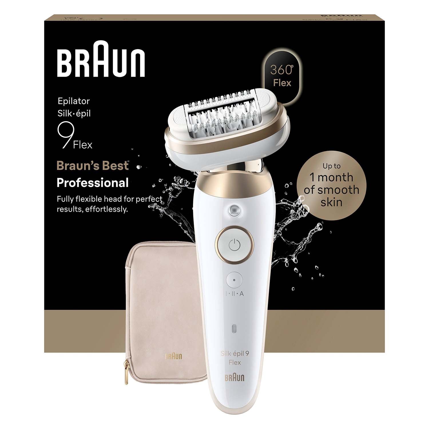 Epilator Wet & Dry, Long-Lasting Smooth Skin, Gold