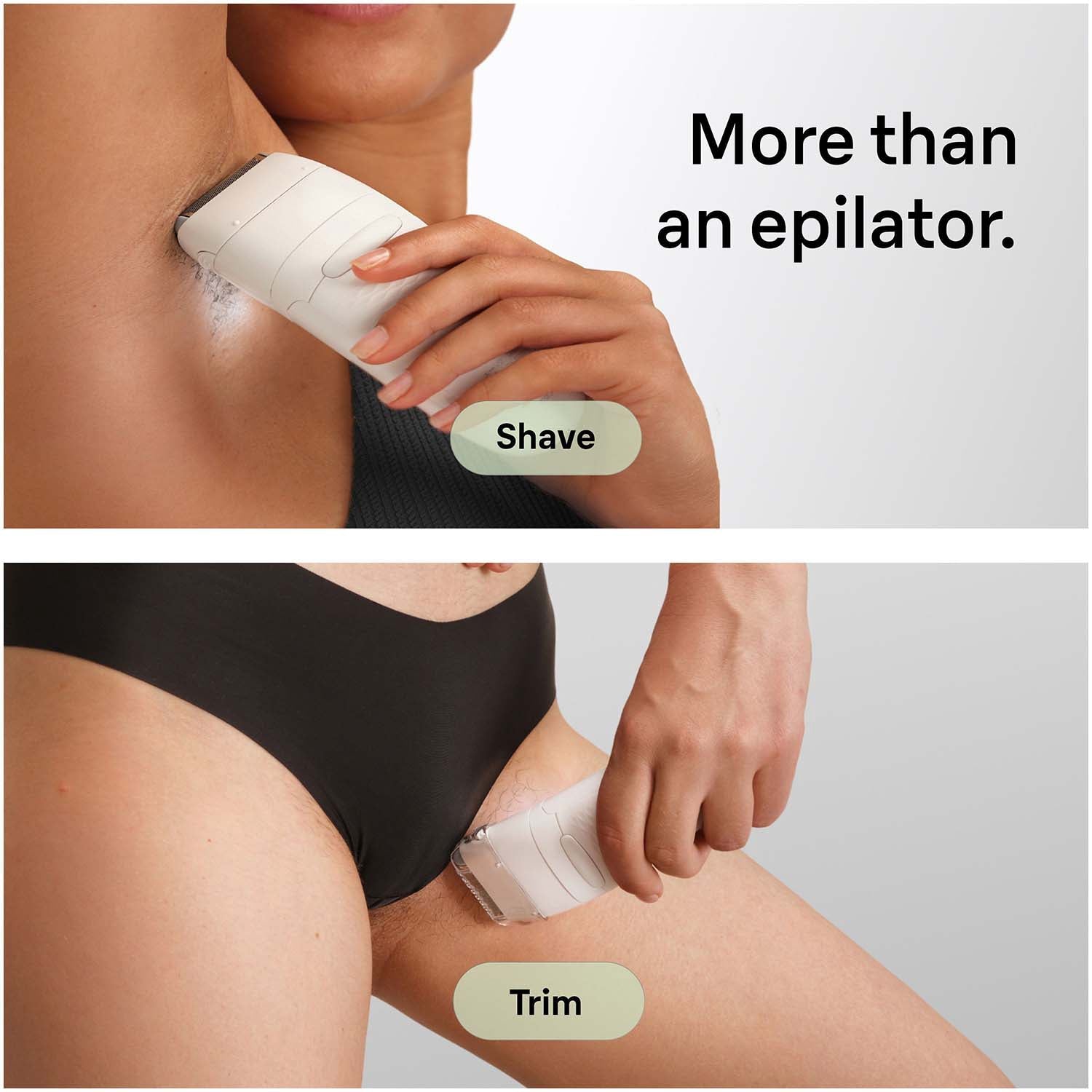Epilator Wet & Dry, Long-Lasting Smooth Skin, Silver