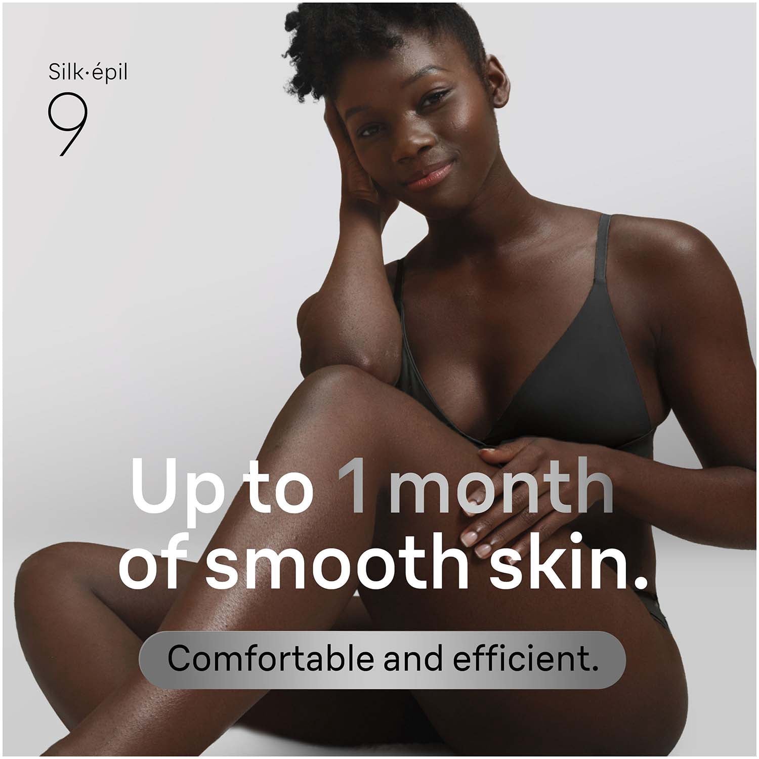Epilator Wet & Dry, Long-Lasting Smooth Skin, Silver