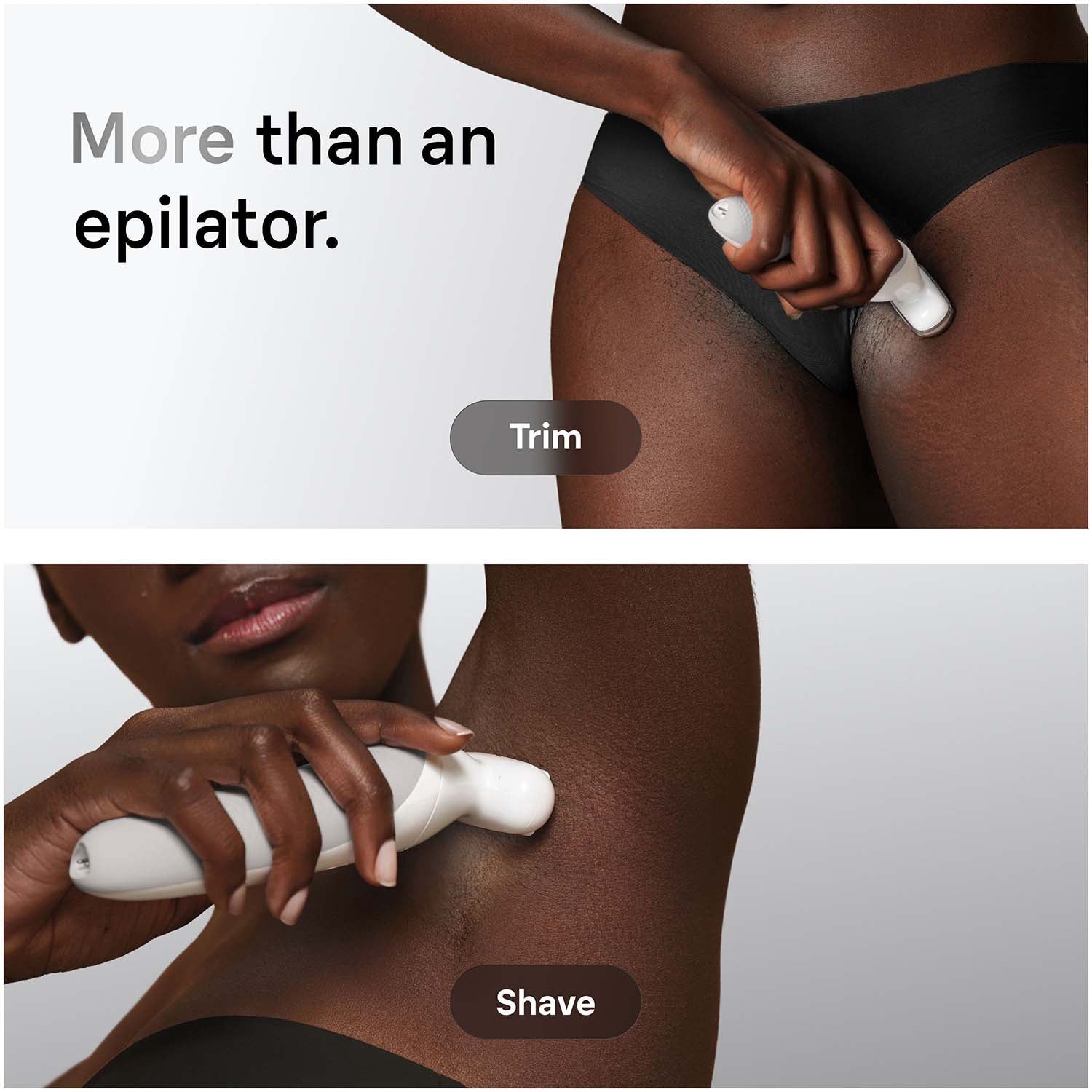 Epilator Wet & Dry, Long-Lasting Smooth Skin, Silver