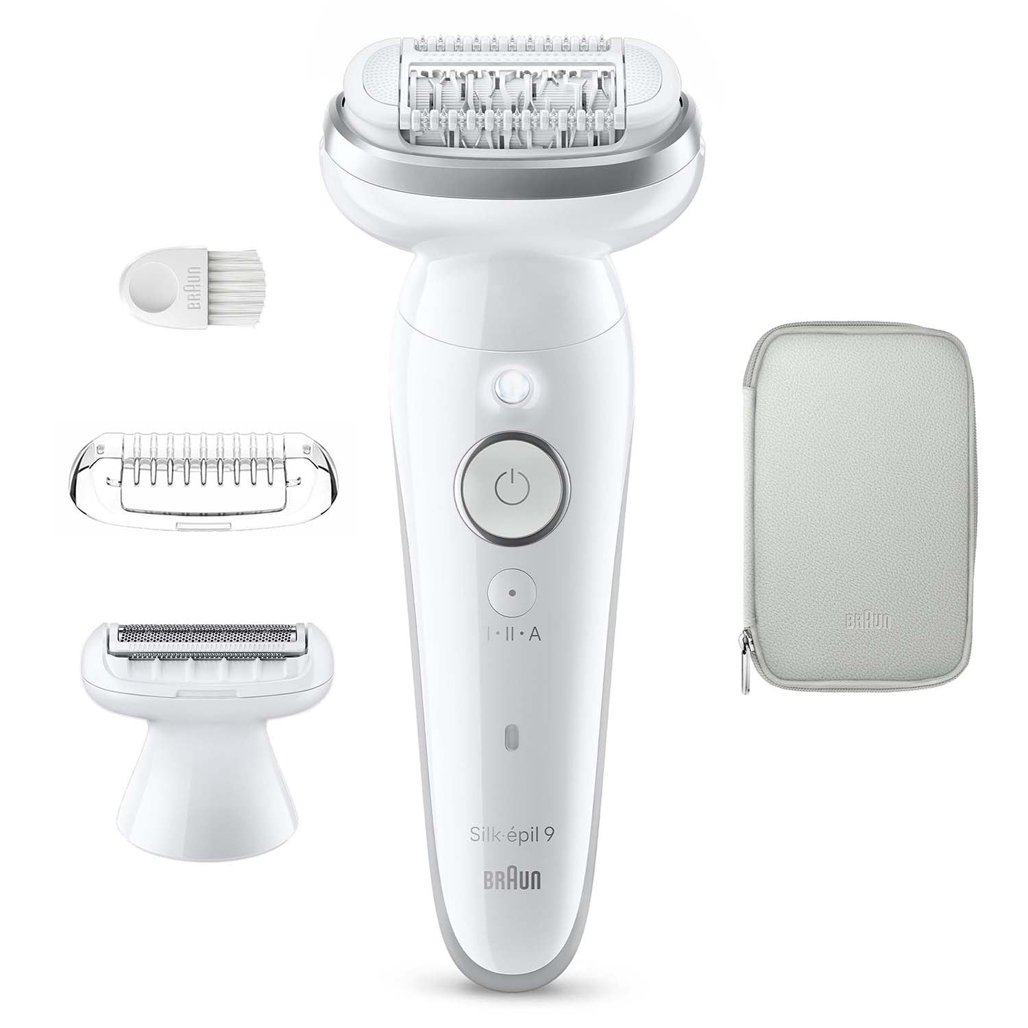 Epilator Wet & Dry, Long-Lasting Smooth Skin, Silver