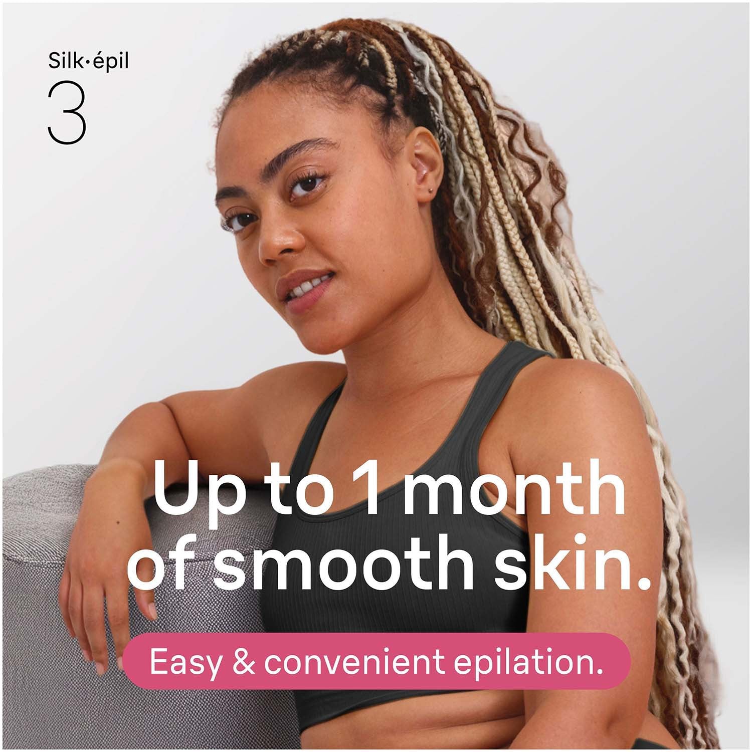 Epilator with Cord for Long-Lasting Smooth Skin, Pink