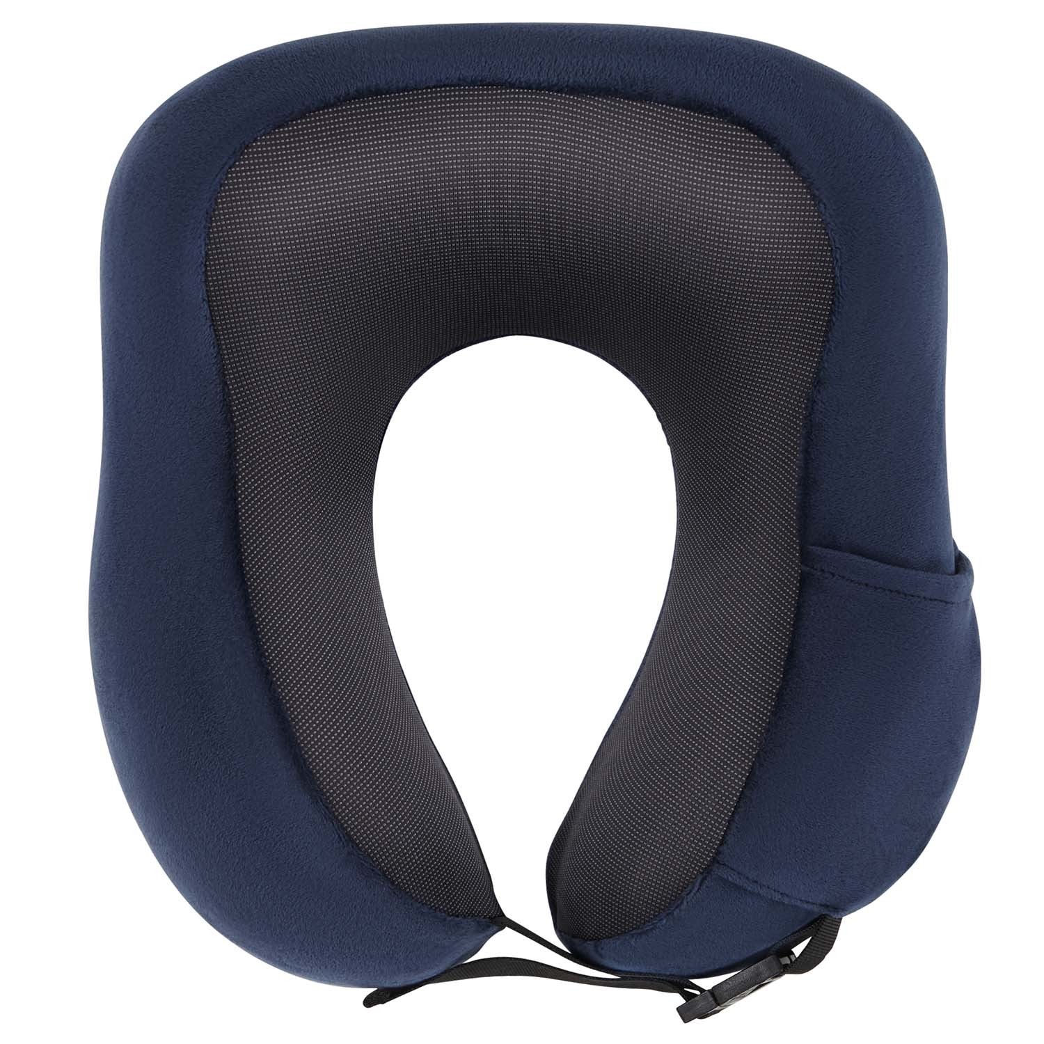 Ergonomic Memory Foam Neck Pillow, Midnight Blue