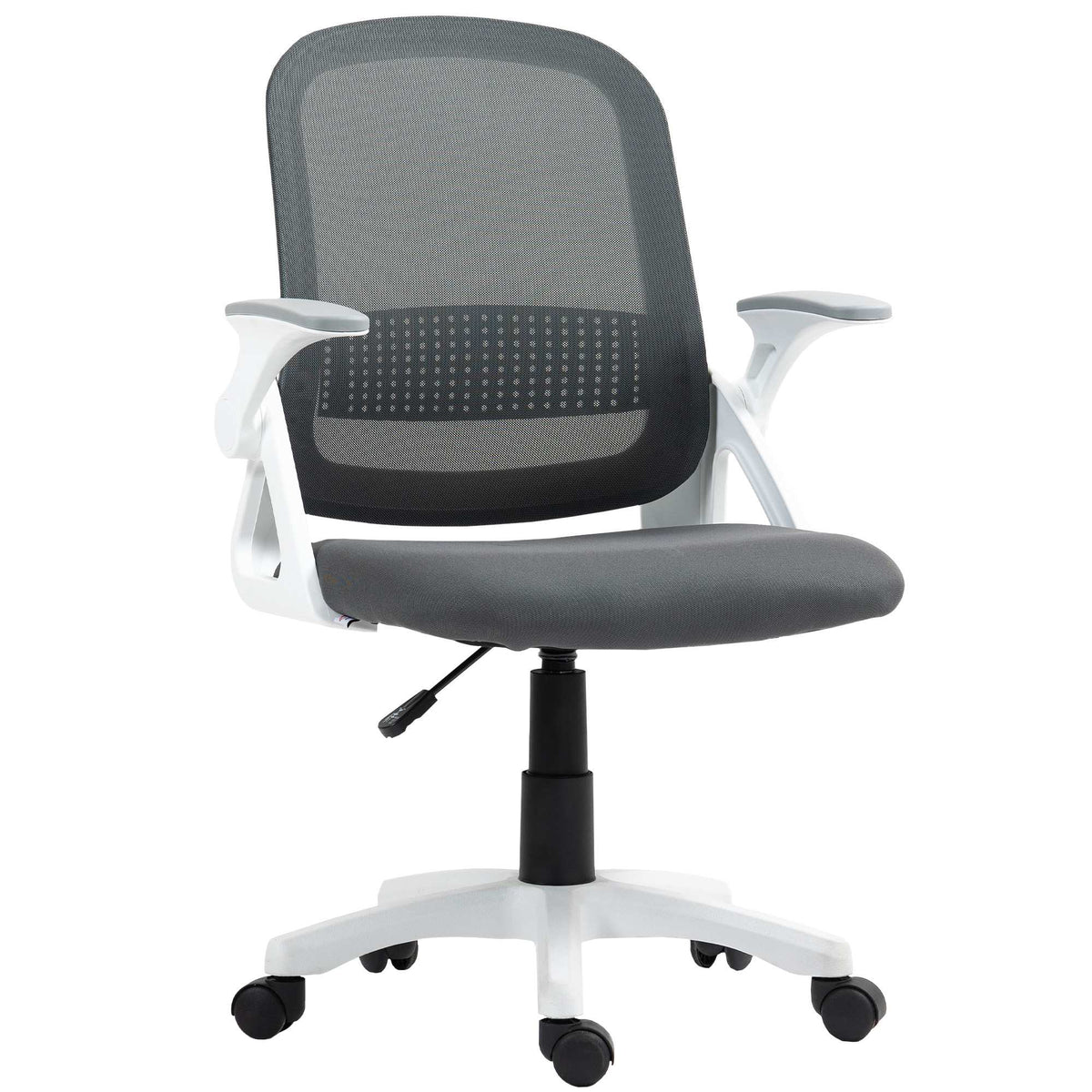 Ergonomic Mesh Office Chair with Foldable Arms, Gray