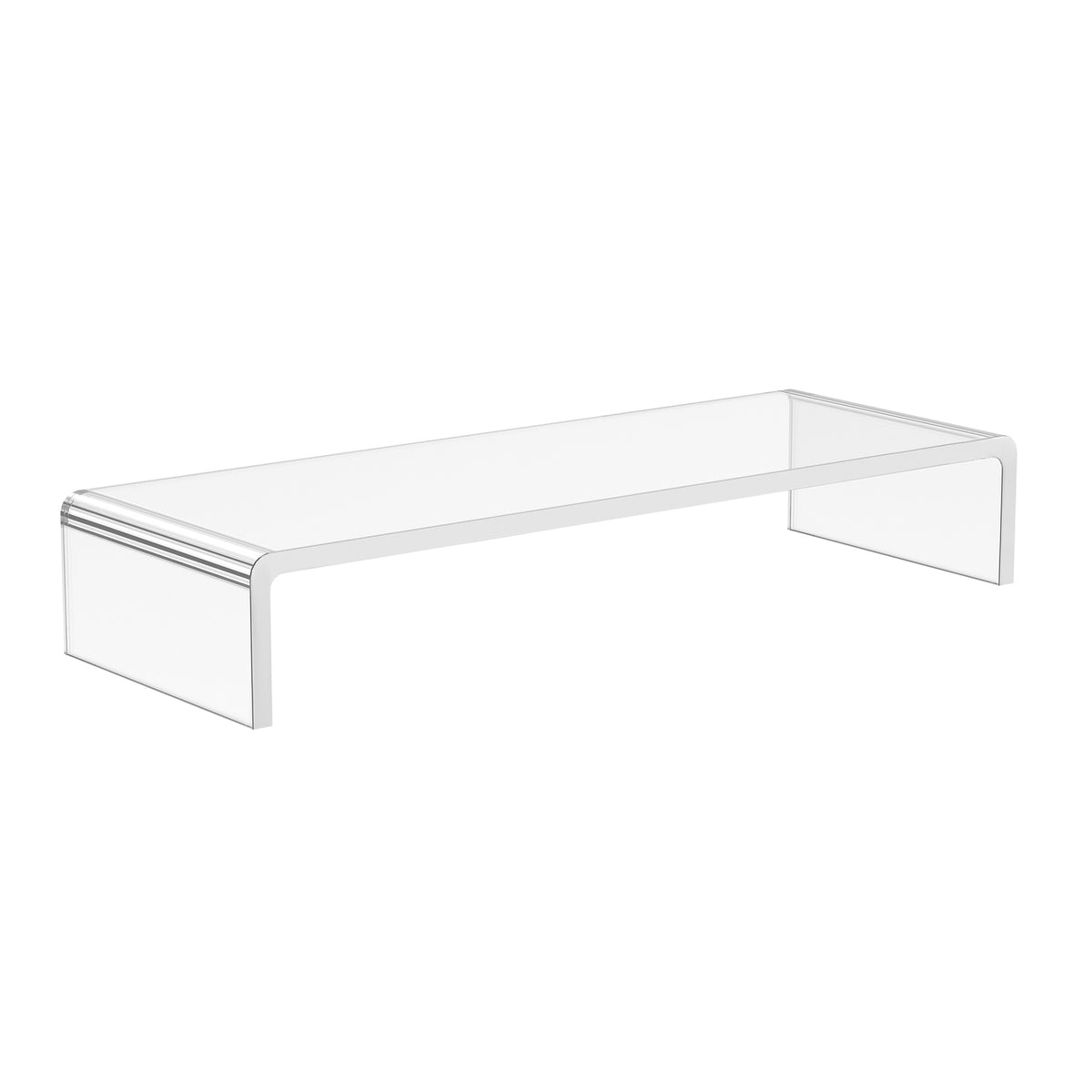 Ergonomic Monitor Stand Acrylic Screen Stand For Laptop, Computer, Notebook, Transparent, 53X19X9Cm