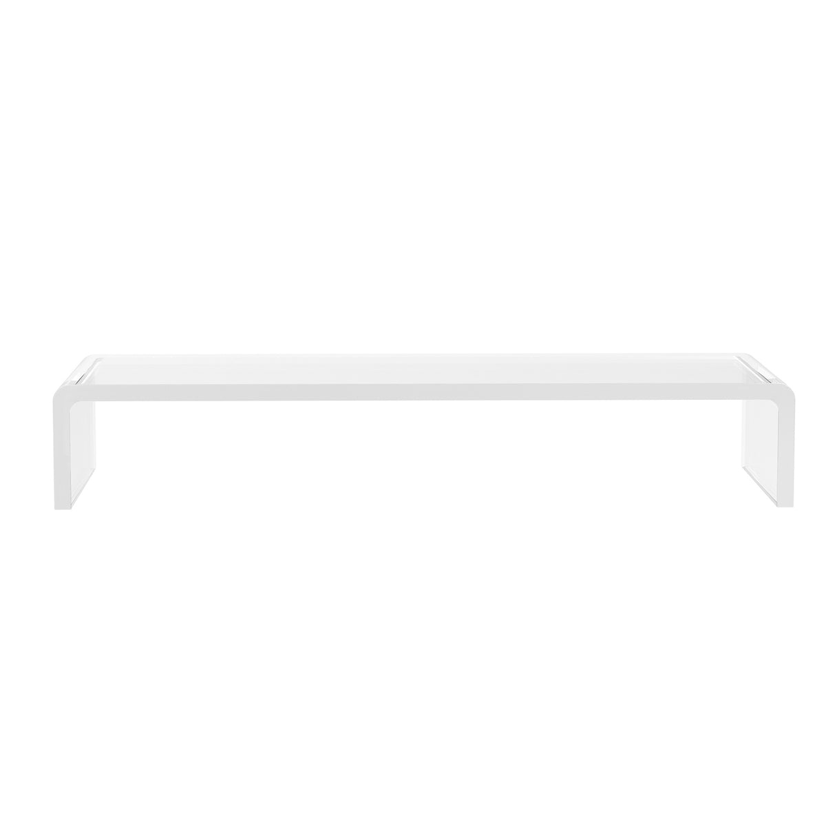 Ergonomic Monitor Stand Acrylic Screen Stand For Laptop, Computer, Notebook, Transparent, 53X19X9Cm