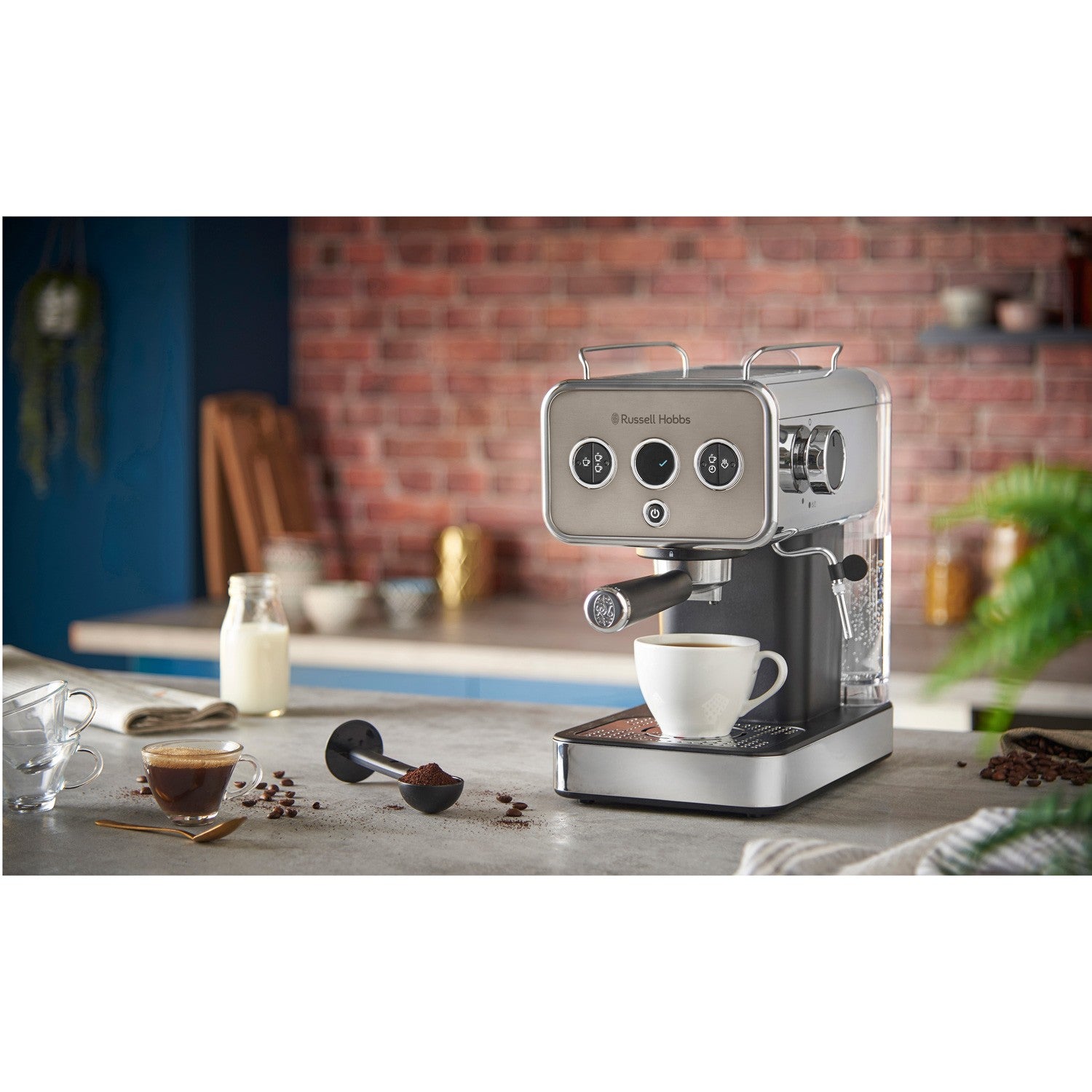 Espresso machine Distinctions Espresso Machine Titanium 26452-56