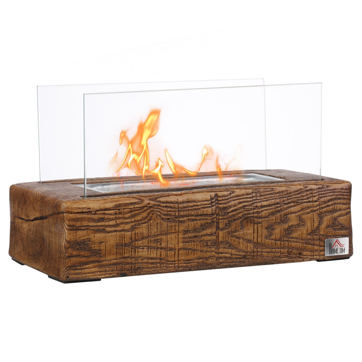Ethanol fireplace 0.15L 45 min burning time for 18m² bio ethanol burner table fireplace with fire extinguisher lid and tempered glass
