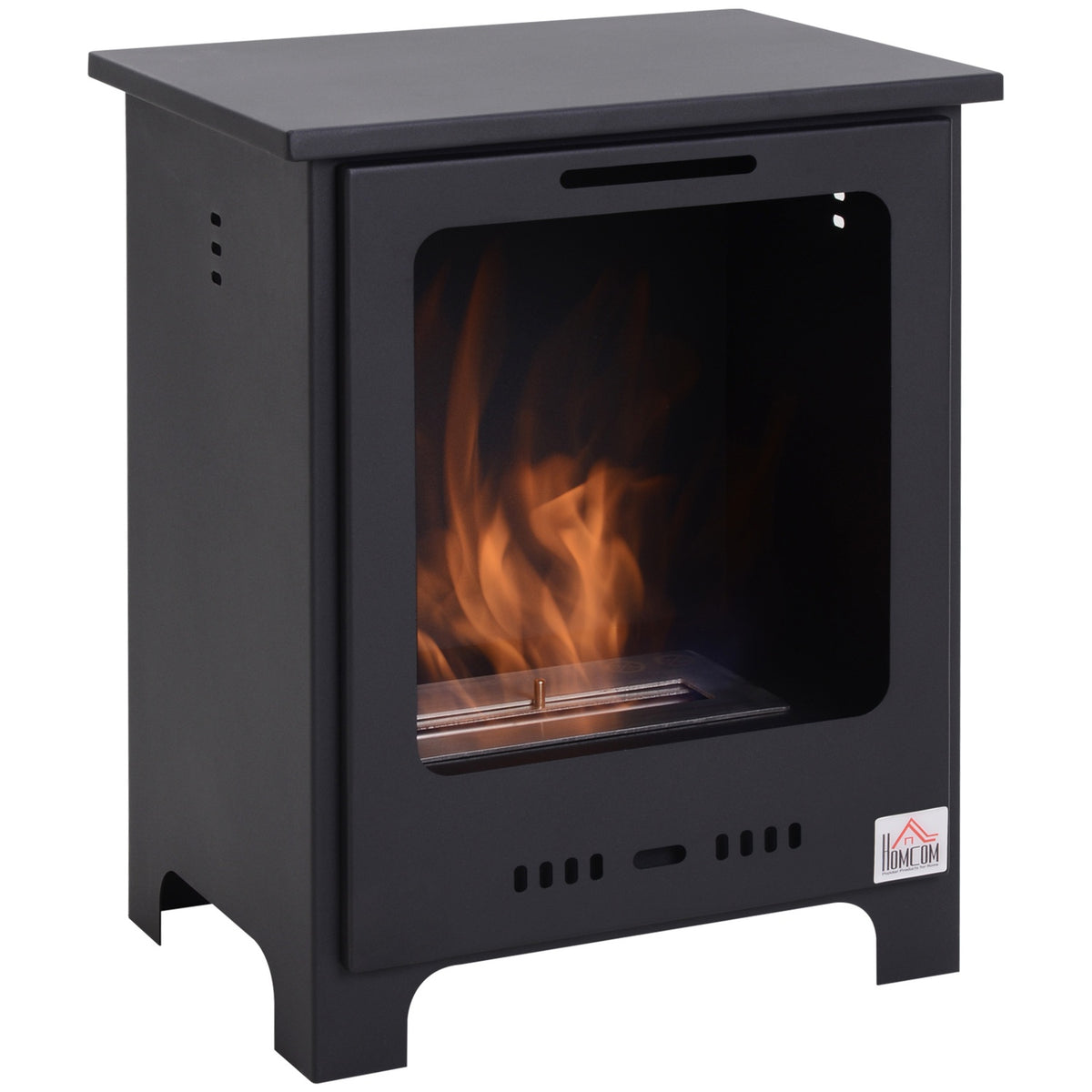 Ethanol fireplace bio ethanol burner 0.9 L 3 hours burning time no smoke metal 40 x 30 x 50 cm