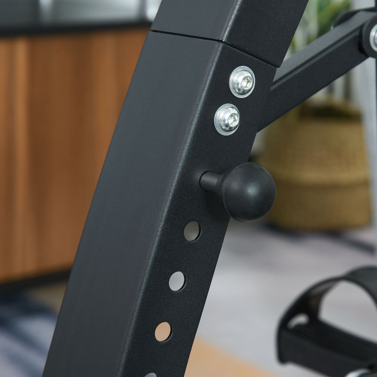 Exercise Bike Exercise Trainer Pedal Trainer For Seniors, Steel, Black, 41X50X96Cm