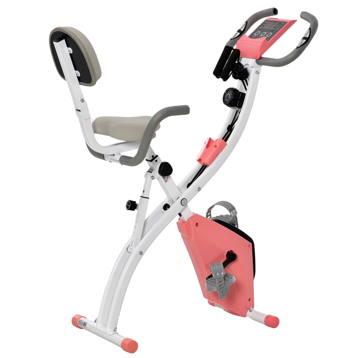 Exercise Bike X-Bike 2-In-1 Bicycle Trainer Lcd Display Folding Home Trainer Trimming Wheel With 8-Level Adjustable Magnetic Resistance