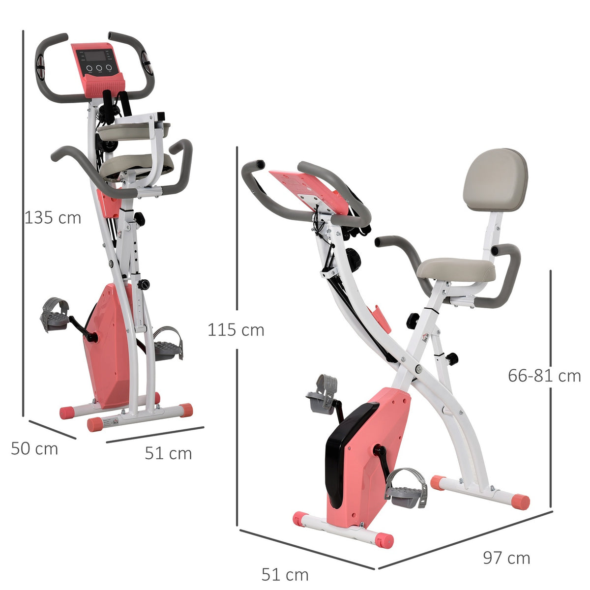 Exercise Bike X-Bike 2-In-1 Bicycle Trainer Lcd Display Folding Home Trainer Trimming Wheel With 8-Level Adjustable Magnetic Resistance
