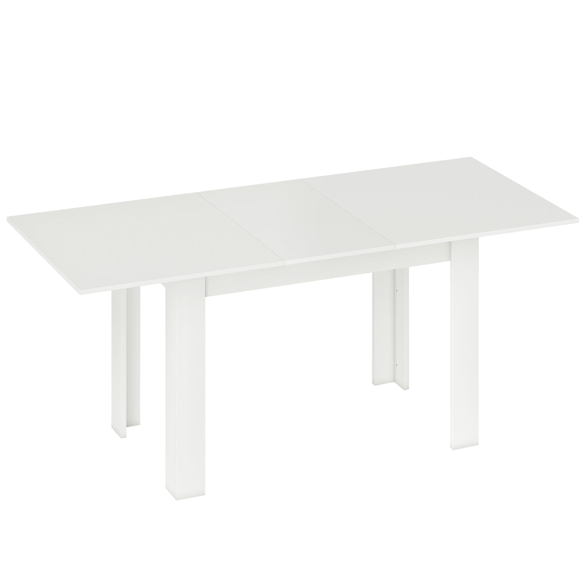 Extendable Dining Table, 140-180 x 80 cm, White