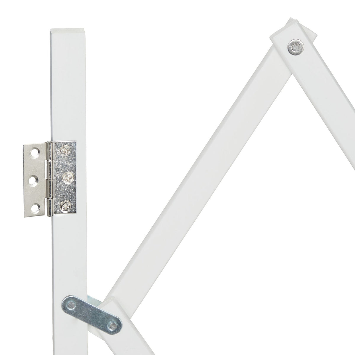Extendable Dog Barrier, White, Bamboo, Adjustable Width