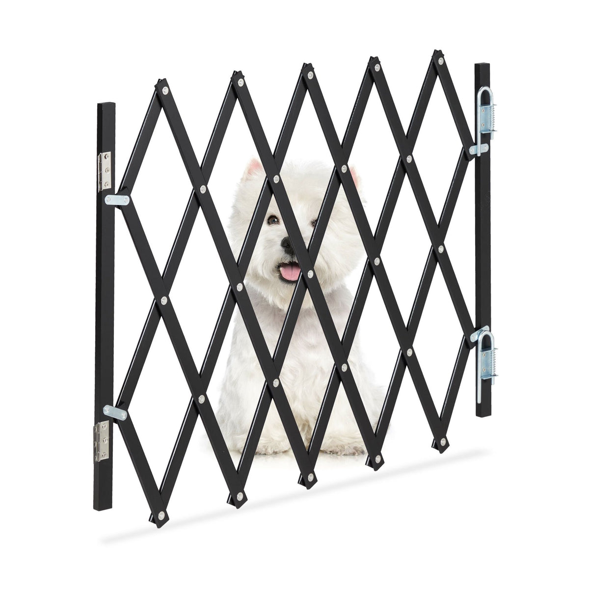 Extendable Dog Barrier in Black