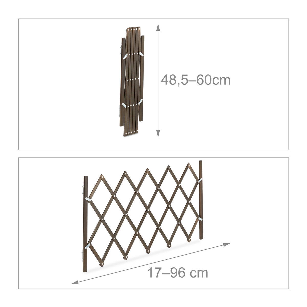 Extendable Dog Barrier in Brown