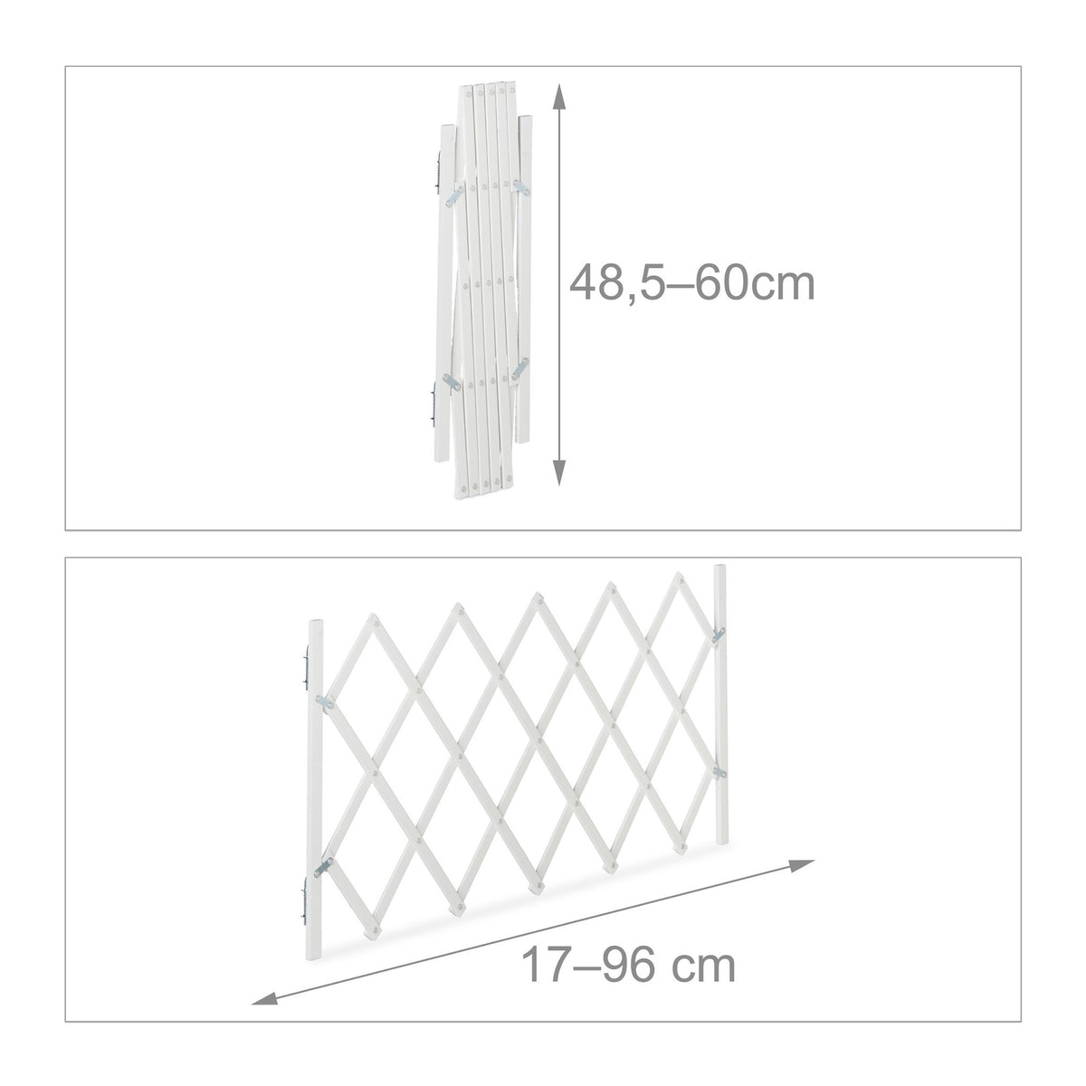 Extendable Dog Barrier in White