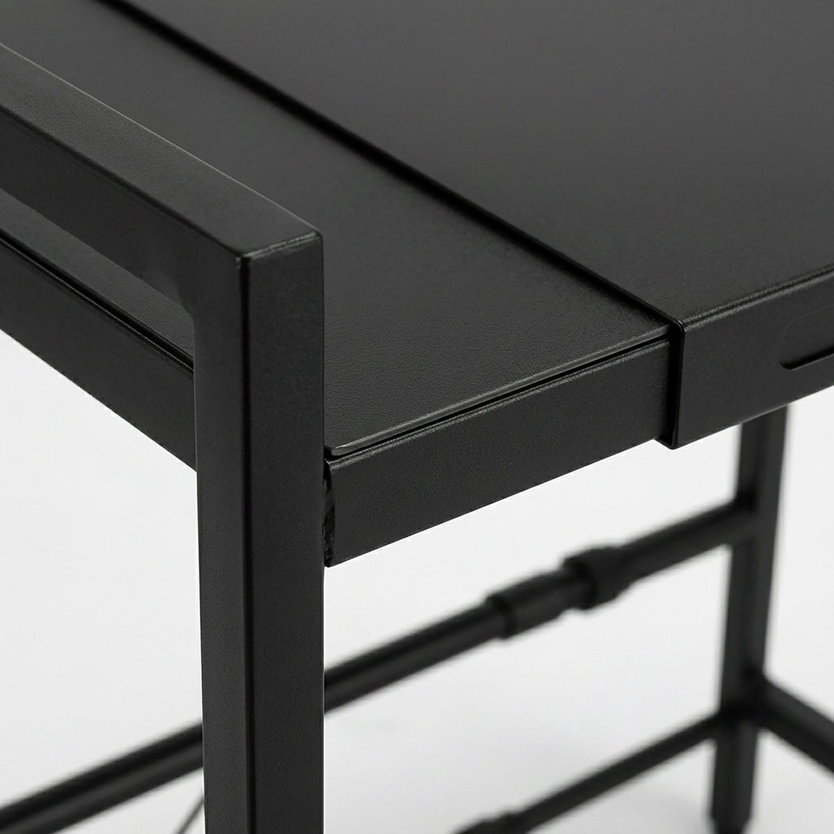 Extendable Metal Microwave Shelf with Adjustable Width